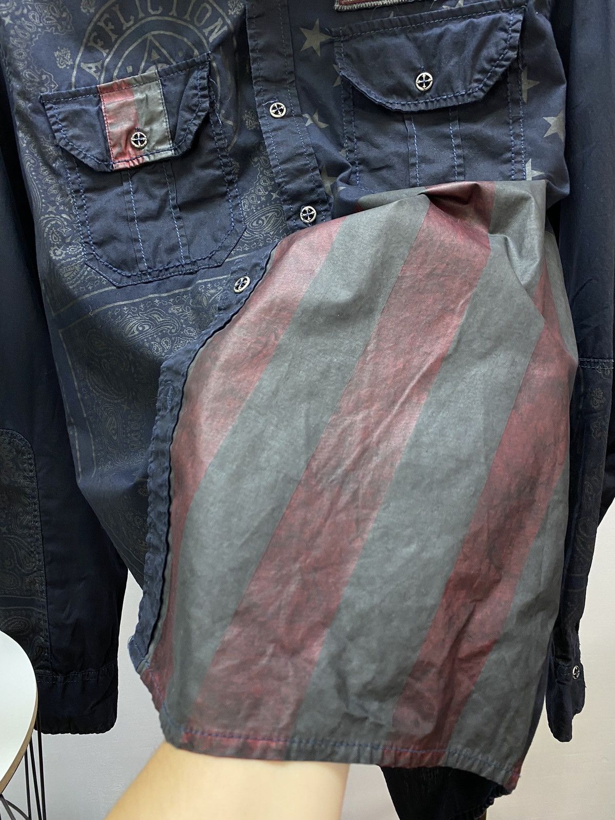 Other Crazy Y2K Affliction Cyber Grunge Button Up Shirt Size US L / EU 52-54 / 3 - 7 Thumbnail