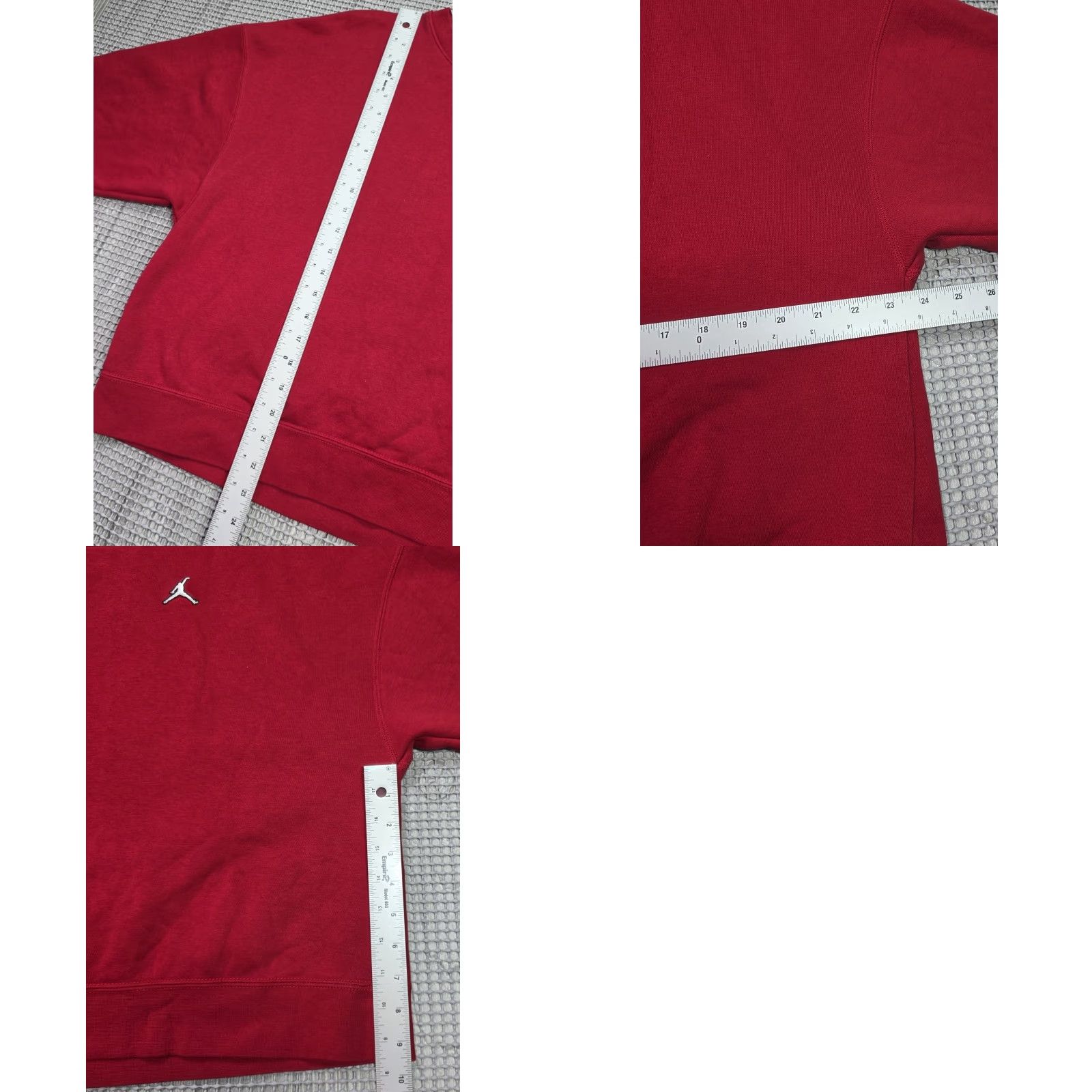 Nike Nike Jordan Jumpman Sweatshirt Women's Red Loose Fit Pullover Crew Neck Size M Size M / US 6-8 / IT 42-44 - 9 Thumbnail