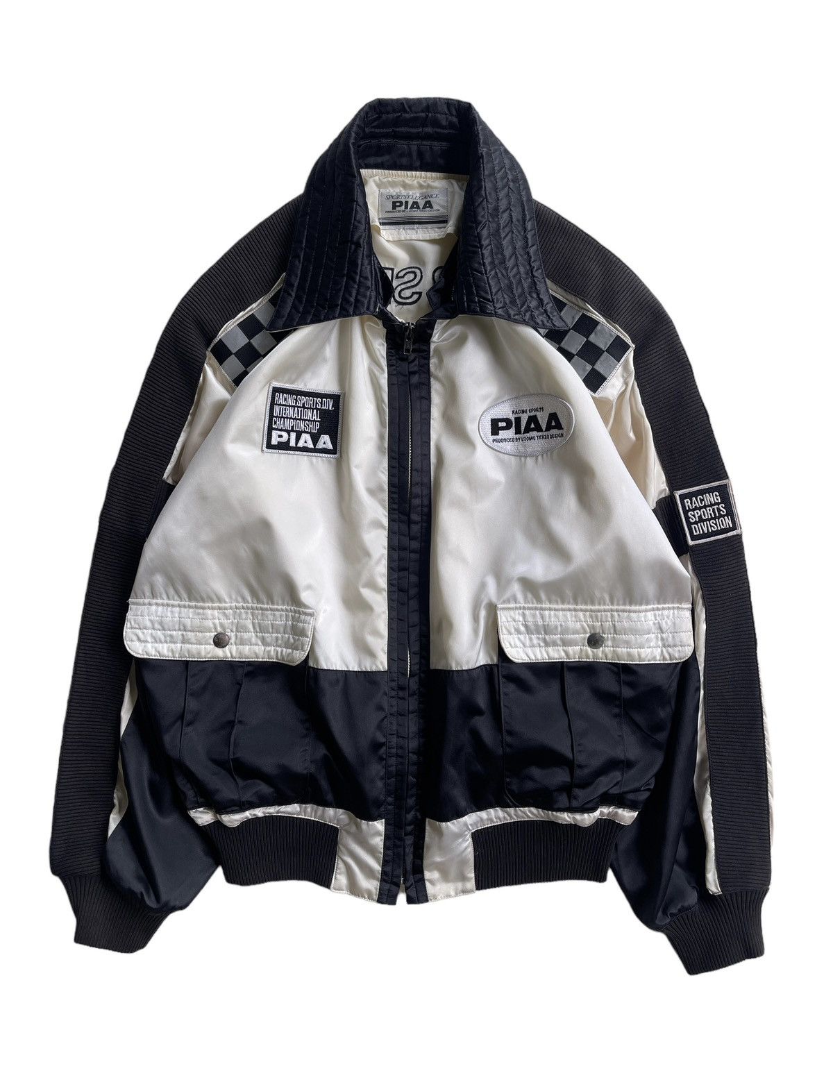 Vintage Piaa Motorsports Racing Bomber Jacket in Gray, Men's (Size Xl)