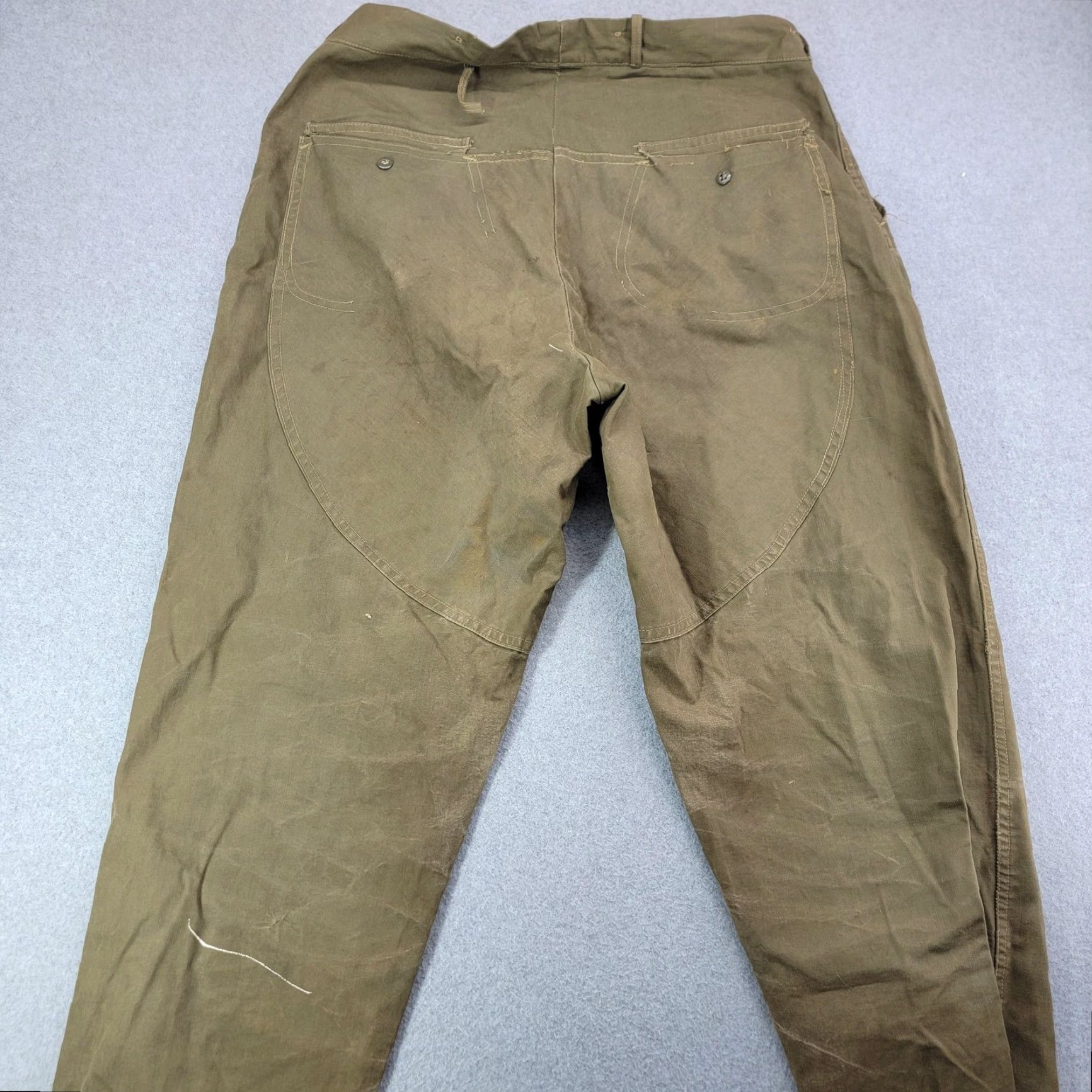 Vintage VINTAGE Red Head Brand Pants Mens Large Brown Canvas Hunting Field Cuffed Green Pockets Size US 39 - 5 Thumbnail