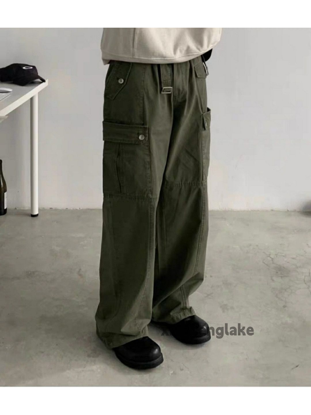 Designer × Japanese Brand × Vintage utility military outdoor loose baggy cargo pants Size US 32 / EU 48 - 2 Thumbnail