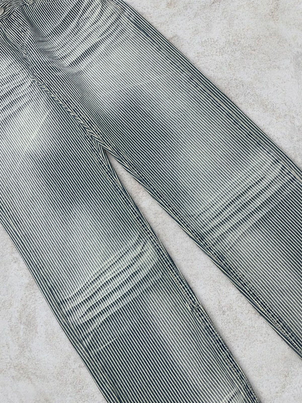 Vintage Vintage Japanese Denim Hickory Iconic Stripe Railroad Jeans Size US 32 / EU 48 - 3 Thumbnail