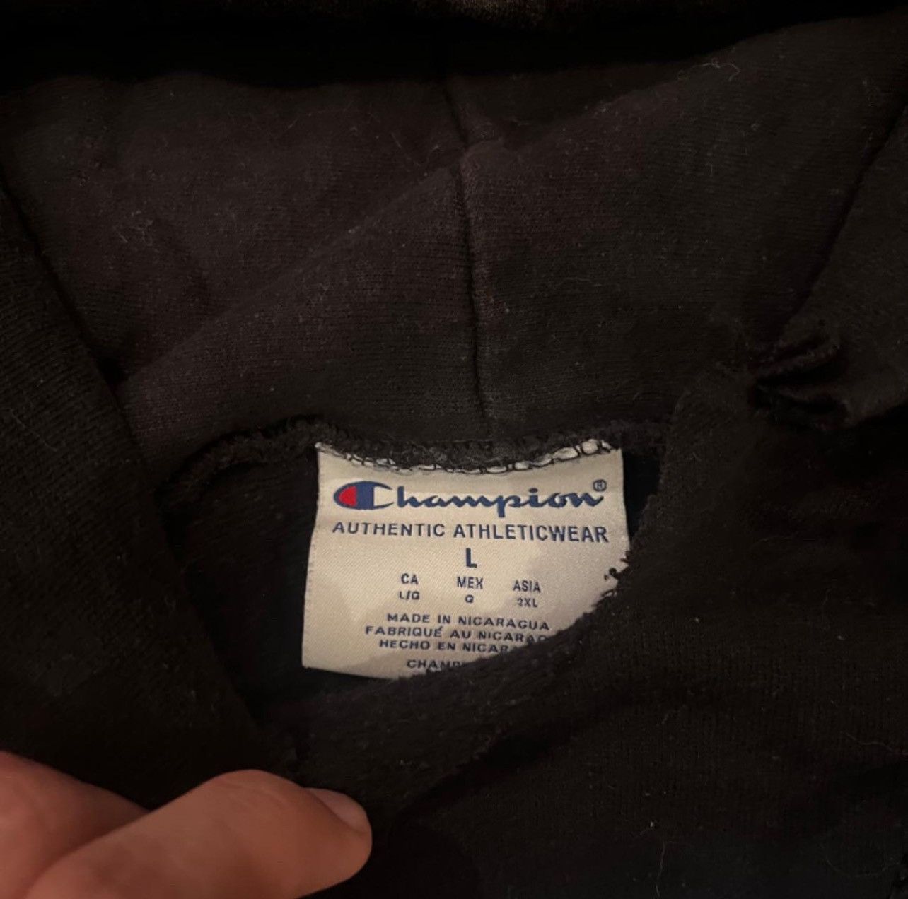 Champion Vintage black and blue worded Angelo state Size US M / EU 48-50 / 2 - 2 Thumbnail