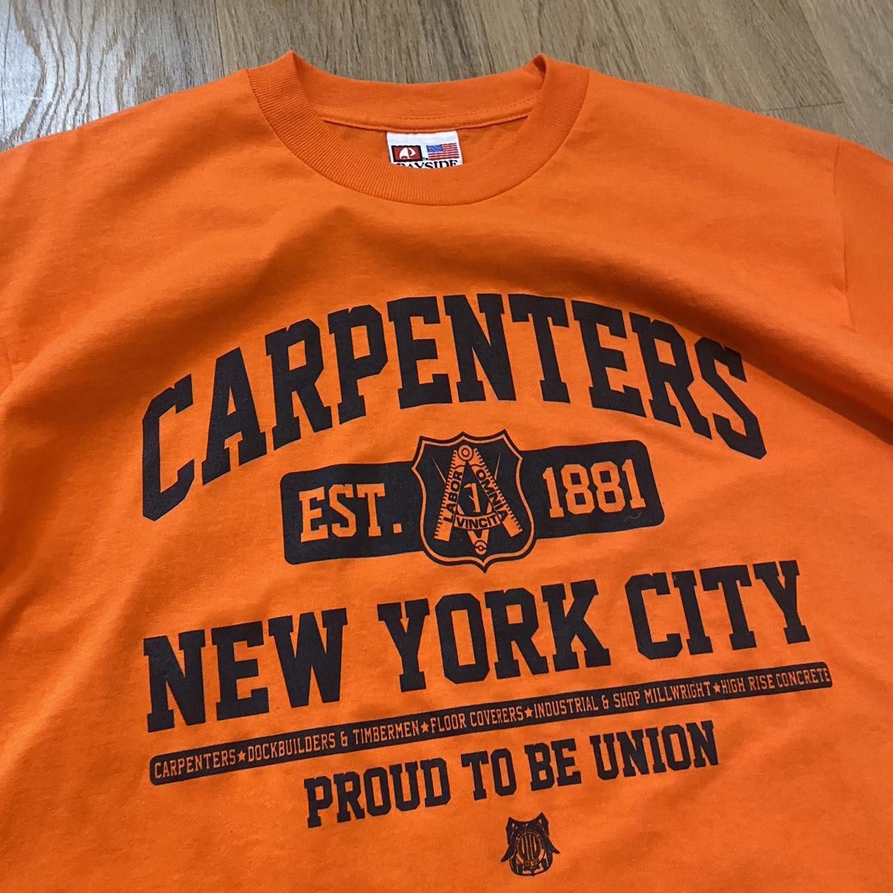 Other Orange Carpenters New York City cotton t-shirt Vintage Size US M / EU 48-50 / 2 - 2 Thumbnail