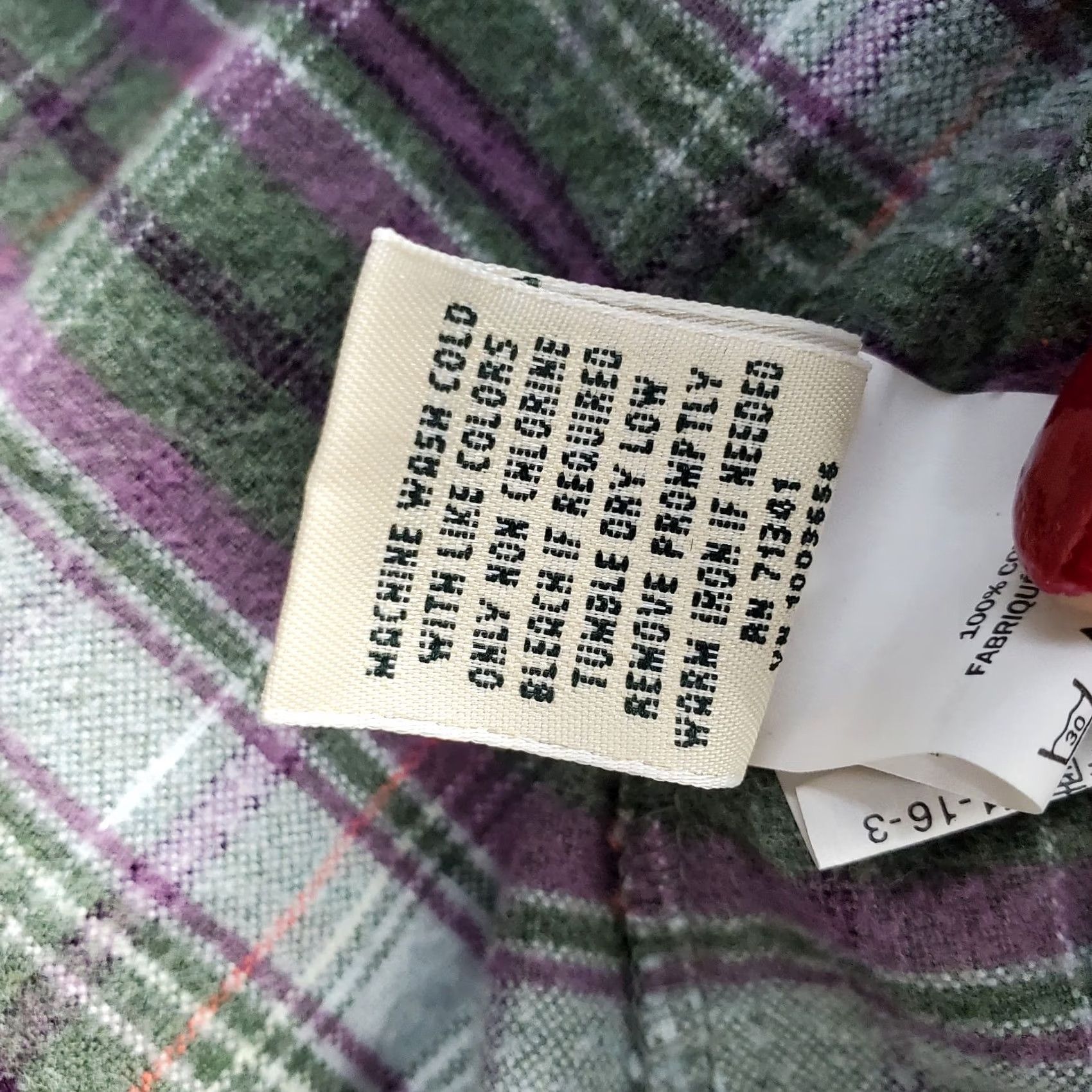 Vintage L.L. Bean Flannel Shirt Womens L Multi Plaid Casual Long Sleeve V-Neck Button Up Size L / US 10 / IT 46 - 7 Thumbnail