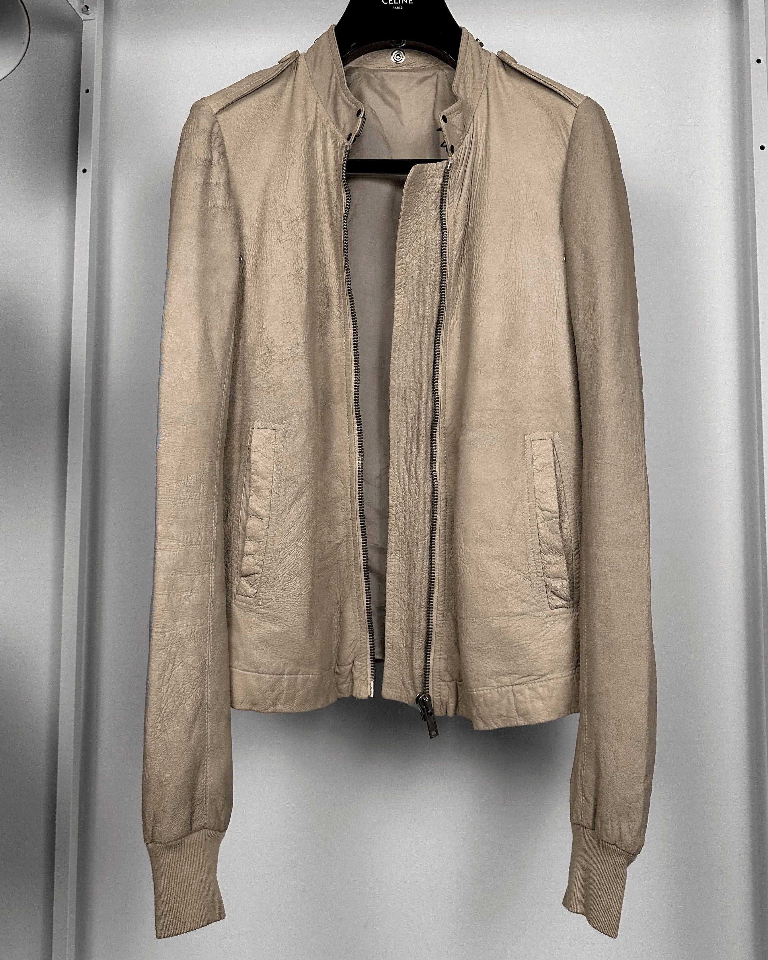Rick Owens Rick Owens Cracked Blistered Sternberg Leather Jacket Size US M / EU 48-50 / 2 - 4 Thumbnail