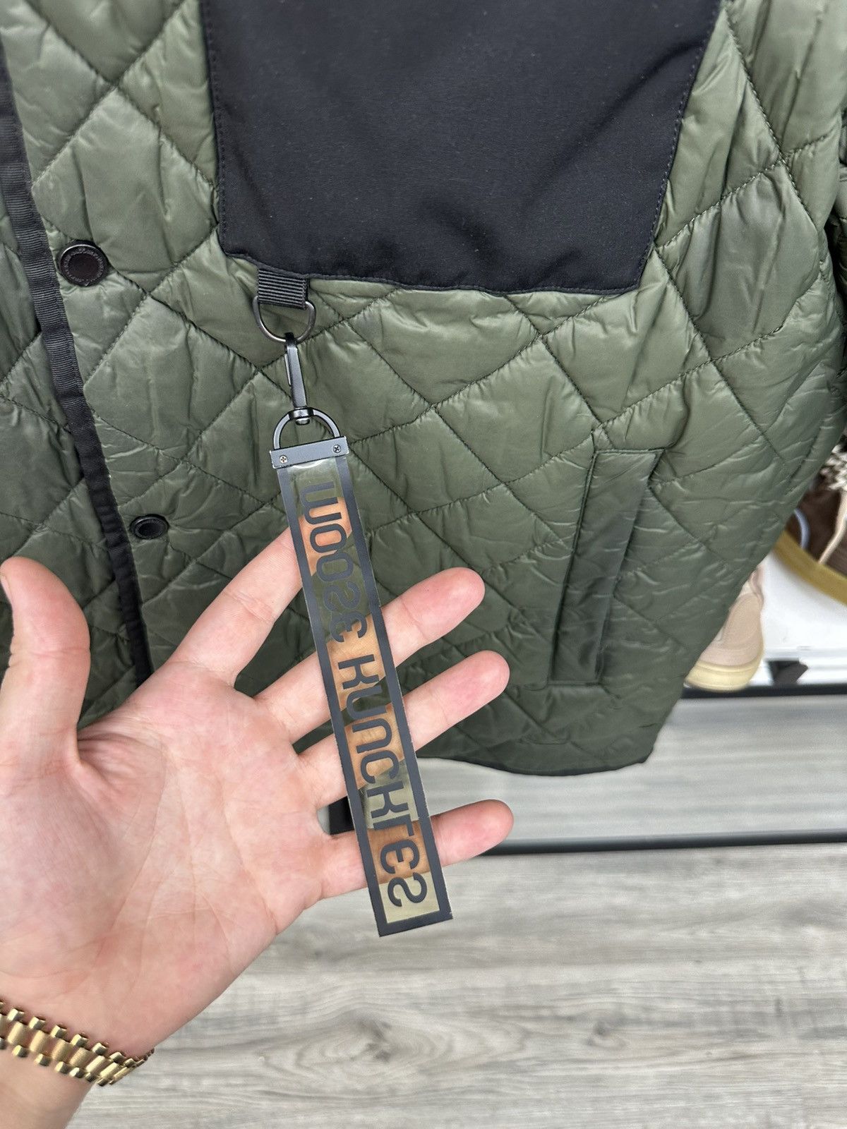 Moose Knuckles Moose Knuckles Statewood jacket diamond-quilted Down Green Size US XL / EU 56 / 4 - 2 Thumbnail