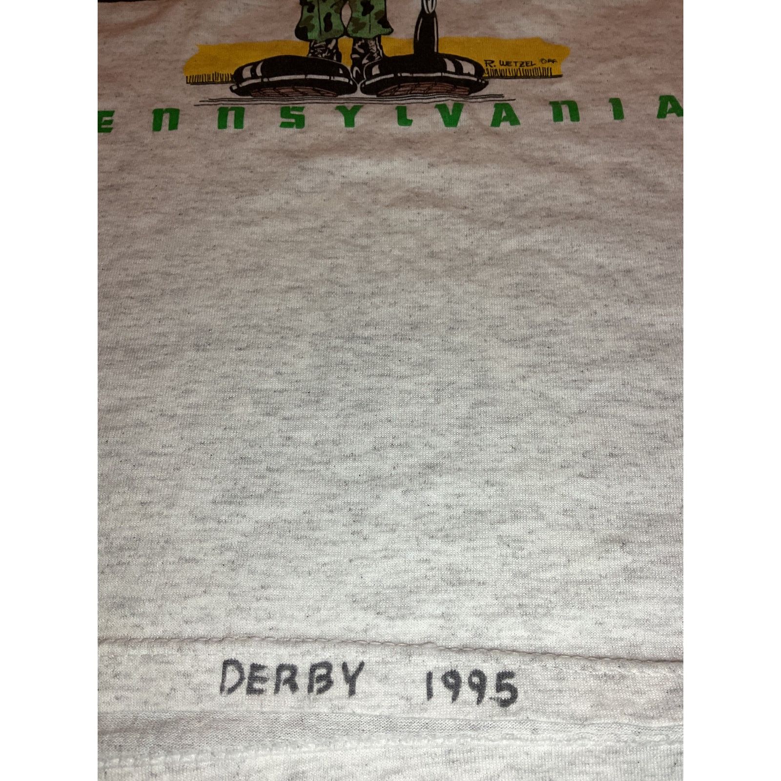 Other 🦆 Vintage 1995 Fort Indiantown Gap Pennsylvania Tee – (L) Size US L / EU 52-54 / 3 - 5 Thumbnail