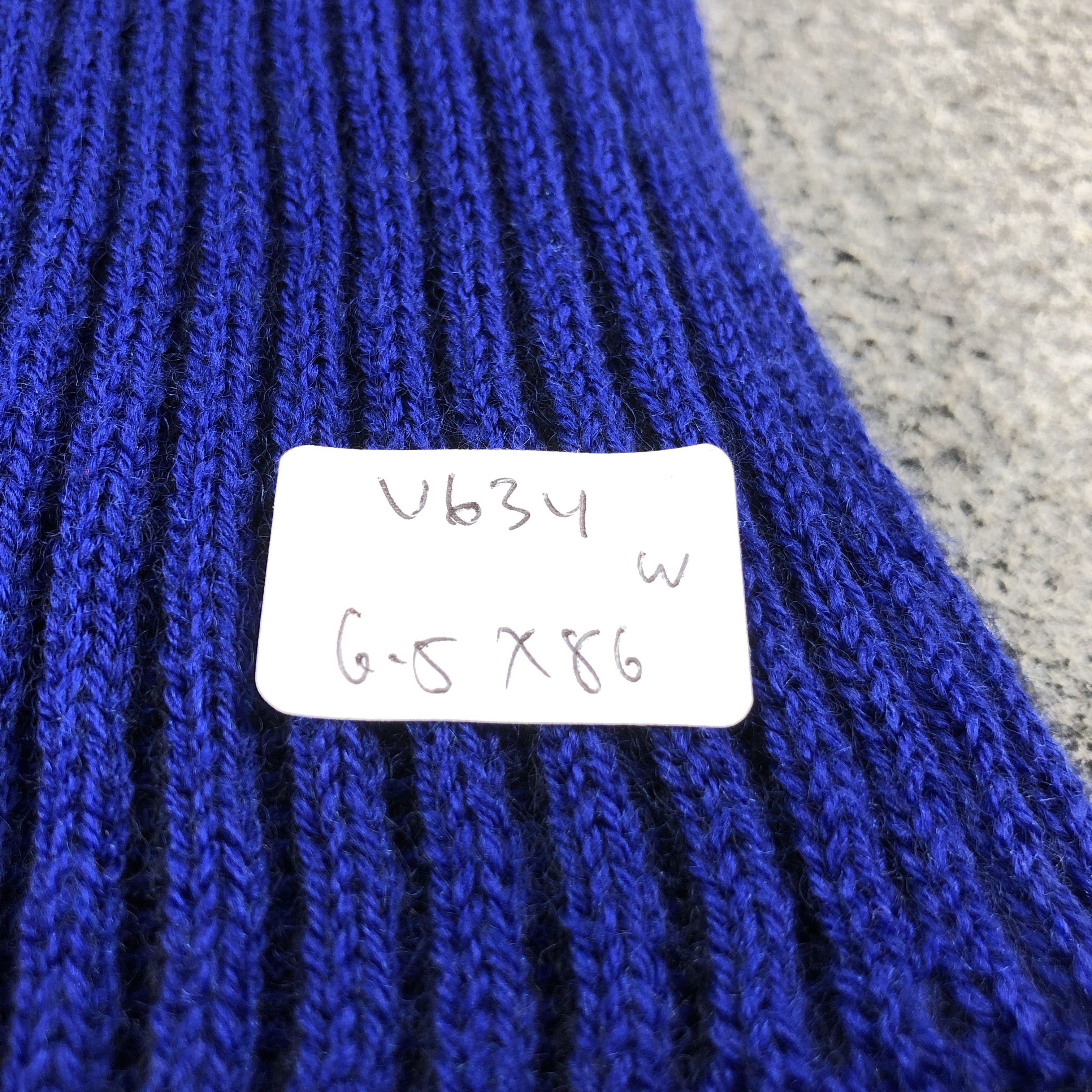 Polo Ralph Lauren Polo Ralph Lauren Blue Ribbed Wool Scarf Muffler V634 Size ONE SIZE - 7 Thumbnail