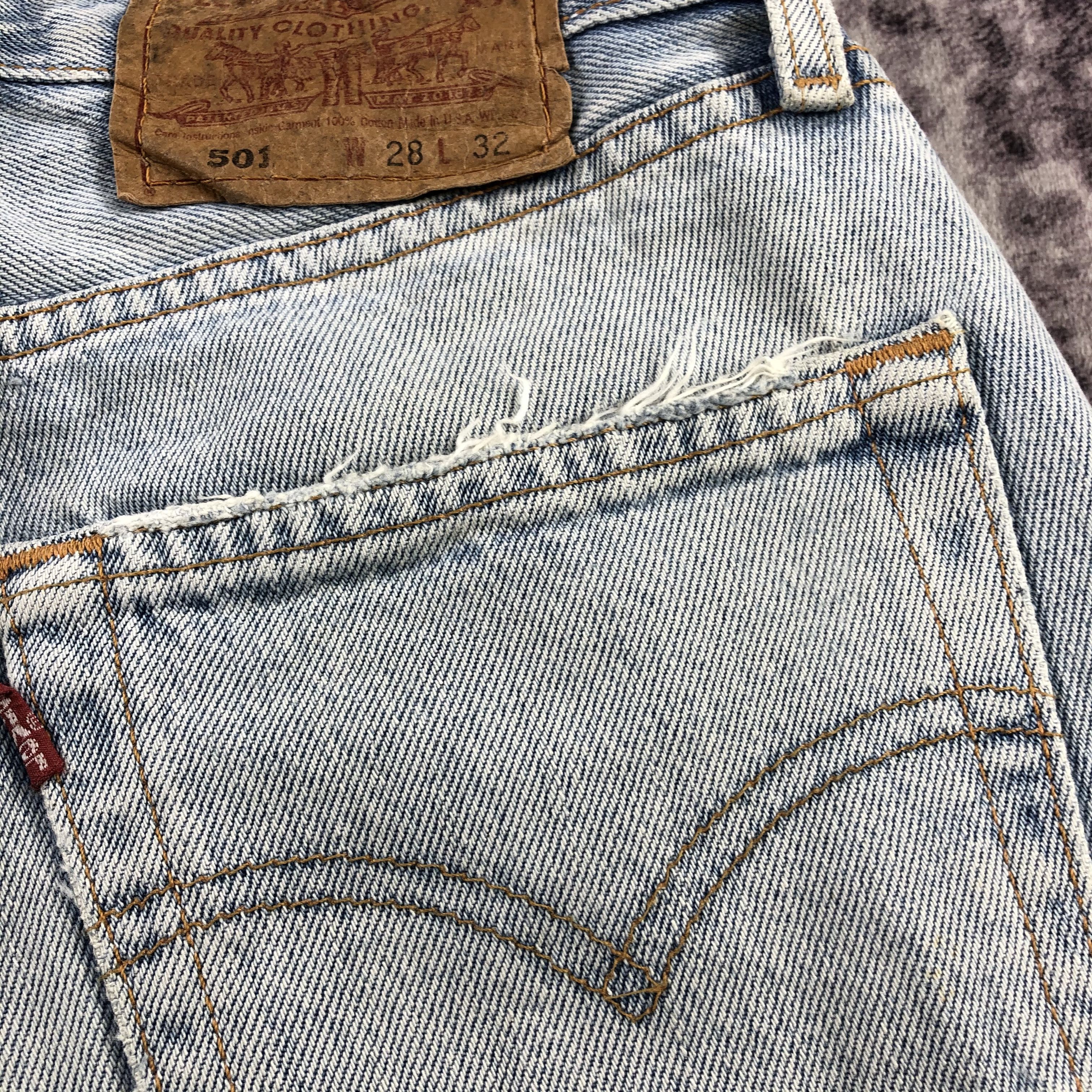 Levi's × Vintage Vintage 90s Light Wash Levis 501 Jeans-JM2832 Size US 29 - 8 Thumbnail