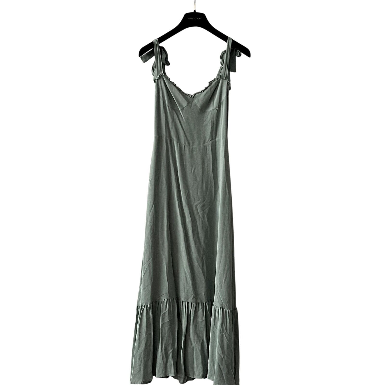 Reformation Reformation Nikita dress midi size 2 Celadon green Size XS / US 0-2 / IT 36-38 - 4 Thumbnail