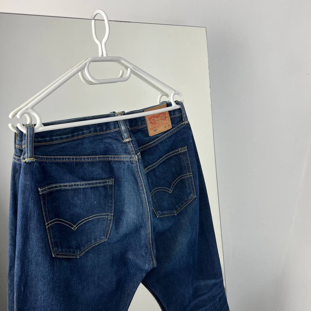 Levi's Y2K Levi’s Vintage Pants Jeans Baggy Denim Navy Blue Size US 33 - 4 Thumbnail