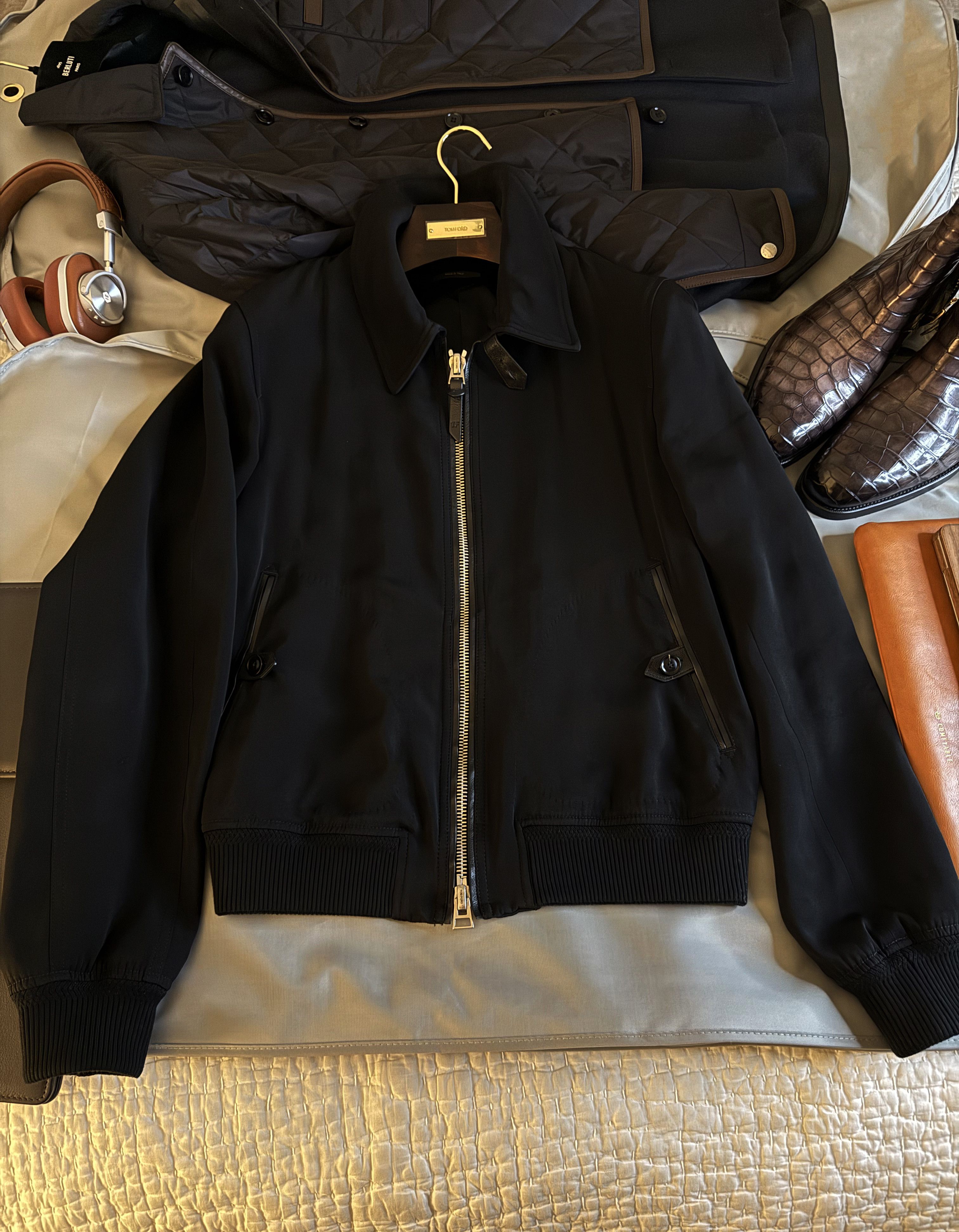 Tom Ford Ultimate Rare $5K w/tax TOM FORD Leather Accent Jacket Size US M / EU 48-50 / 2 - 3 Thumbnail