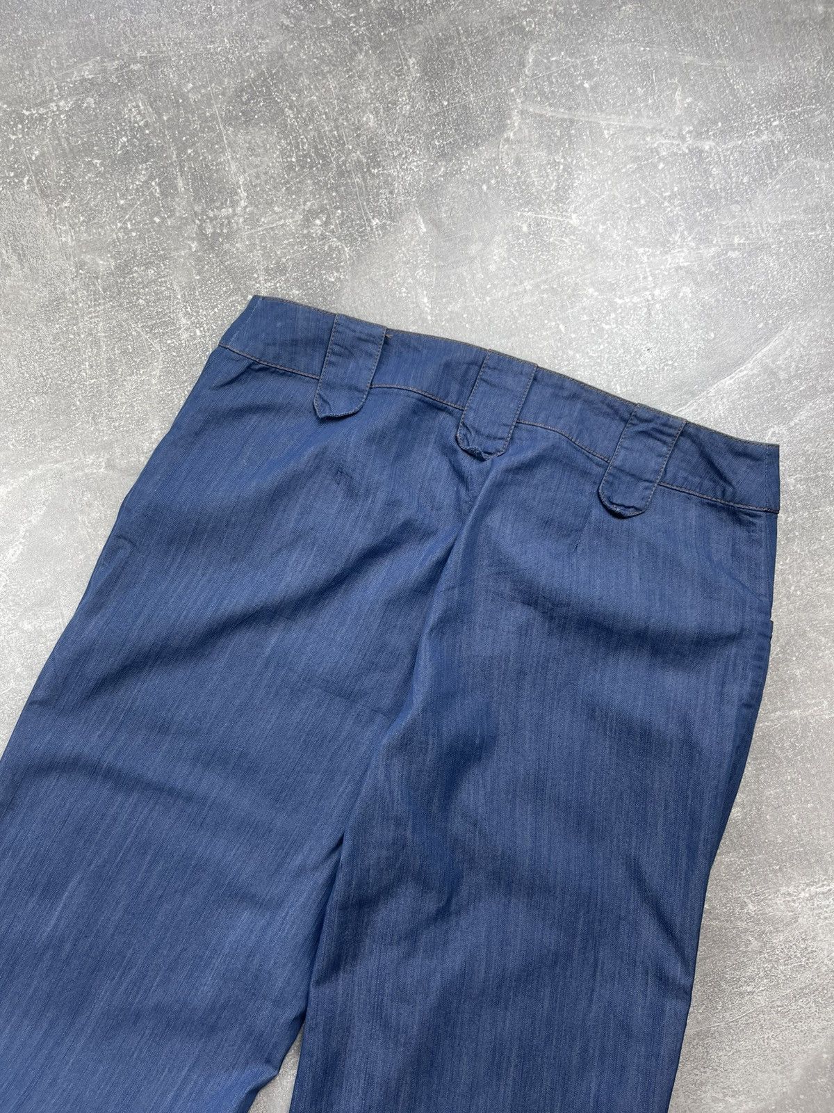 Versace × Vintage Versace Jeans Couture Vintage Flared Y2K 00s Pants Size 27" / US 4 / IT 40 - 11 Thumbnail