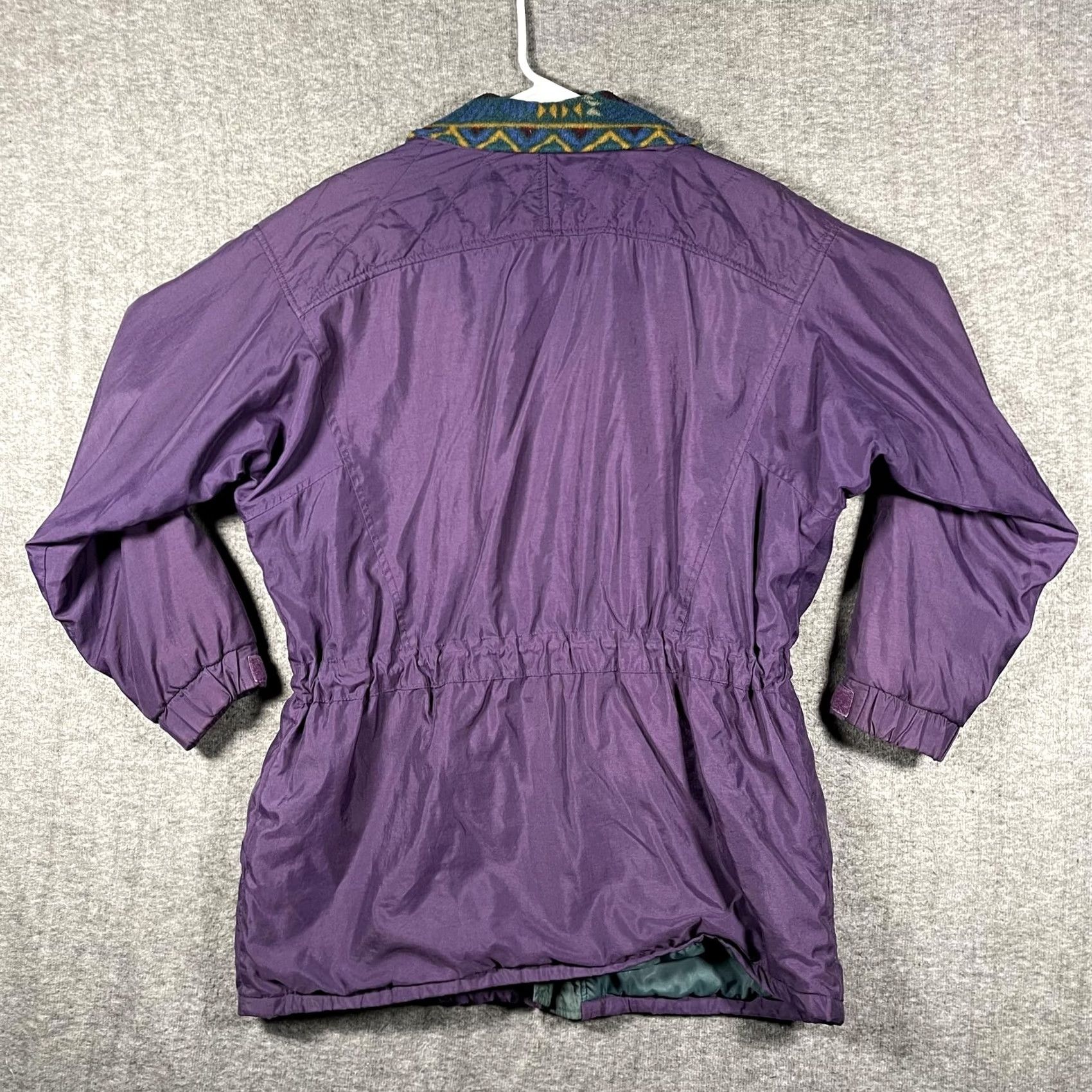 Vintage VINTAGE Columbia Jacket Womens XL Purple Fleece Lined Hooded Nylon Parka 90s Size XL / US 12-14 / IT 48-50 - 5 Thumbnail