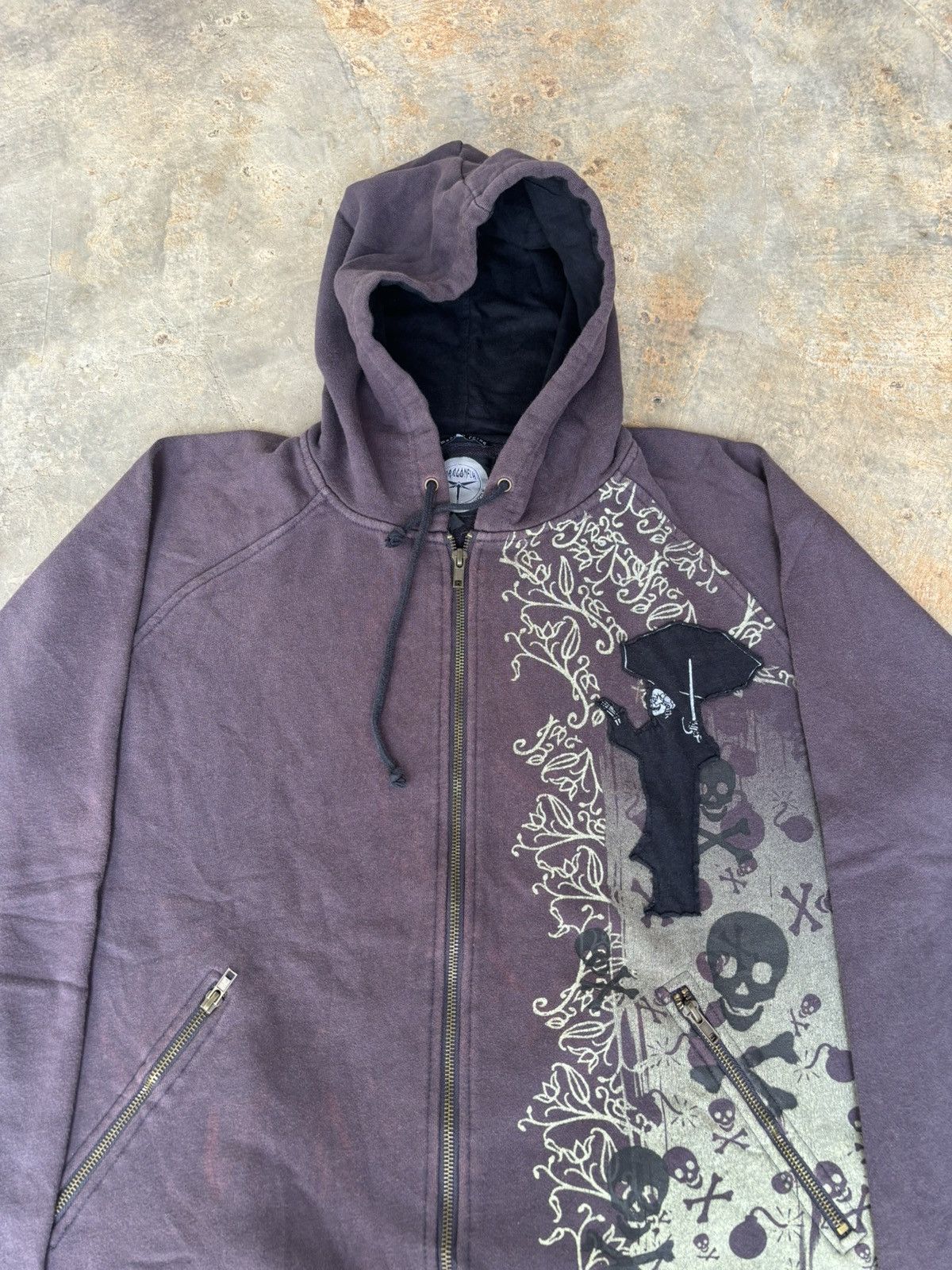 Hysteric Glamour Dragonelu Rock N Roll Vision Skull Ifsixwasnine Punk Style Size US L / EU 52-54 / 3 - 2 Thumbnail