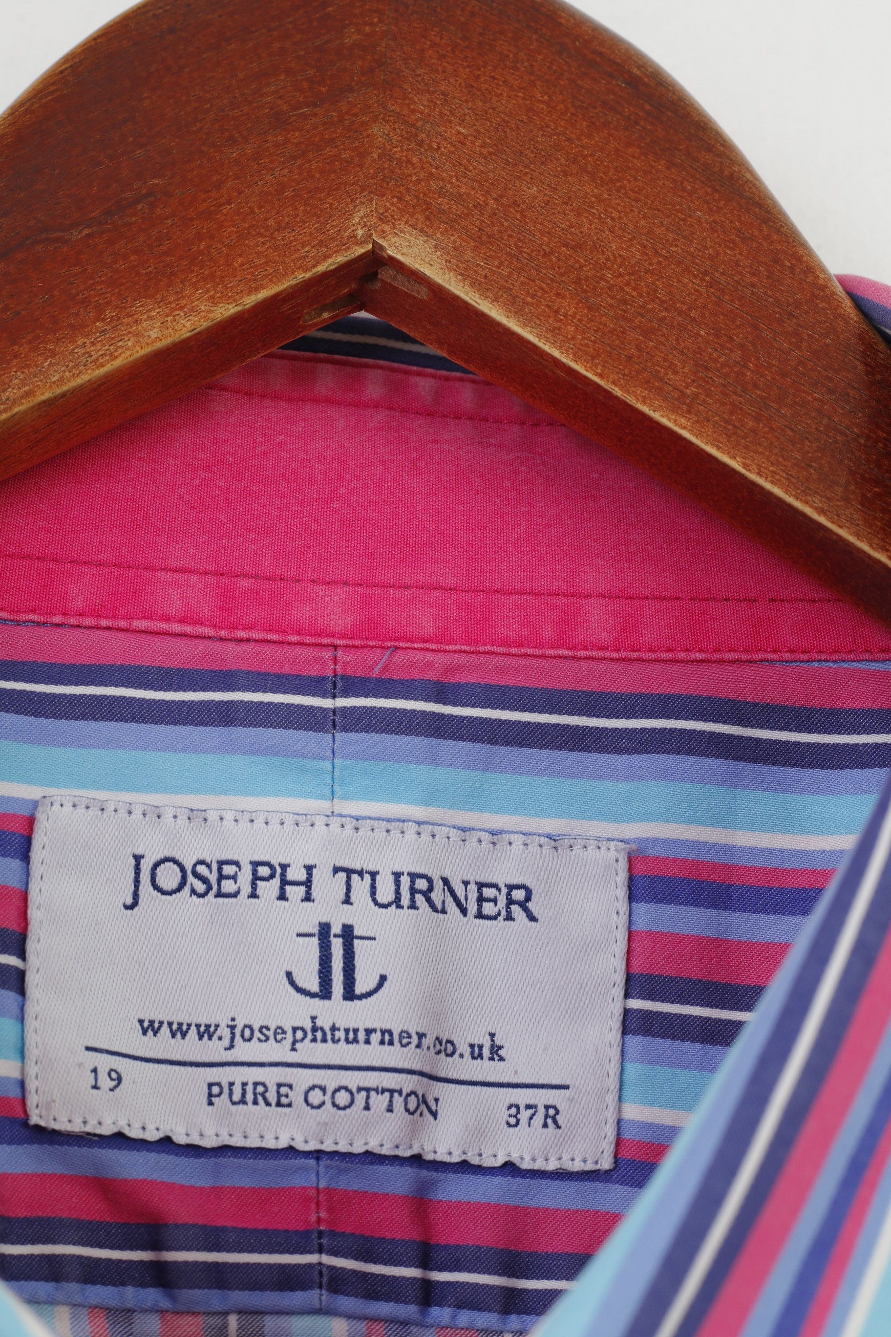 Joseph Joseph Turner Men 37R Casual Shirt Cotton Striped 10229 Size 36R - 4 Thumbnail