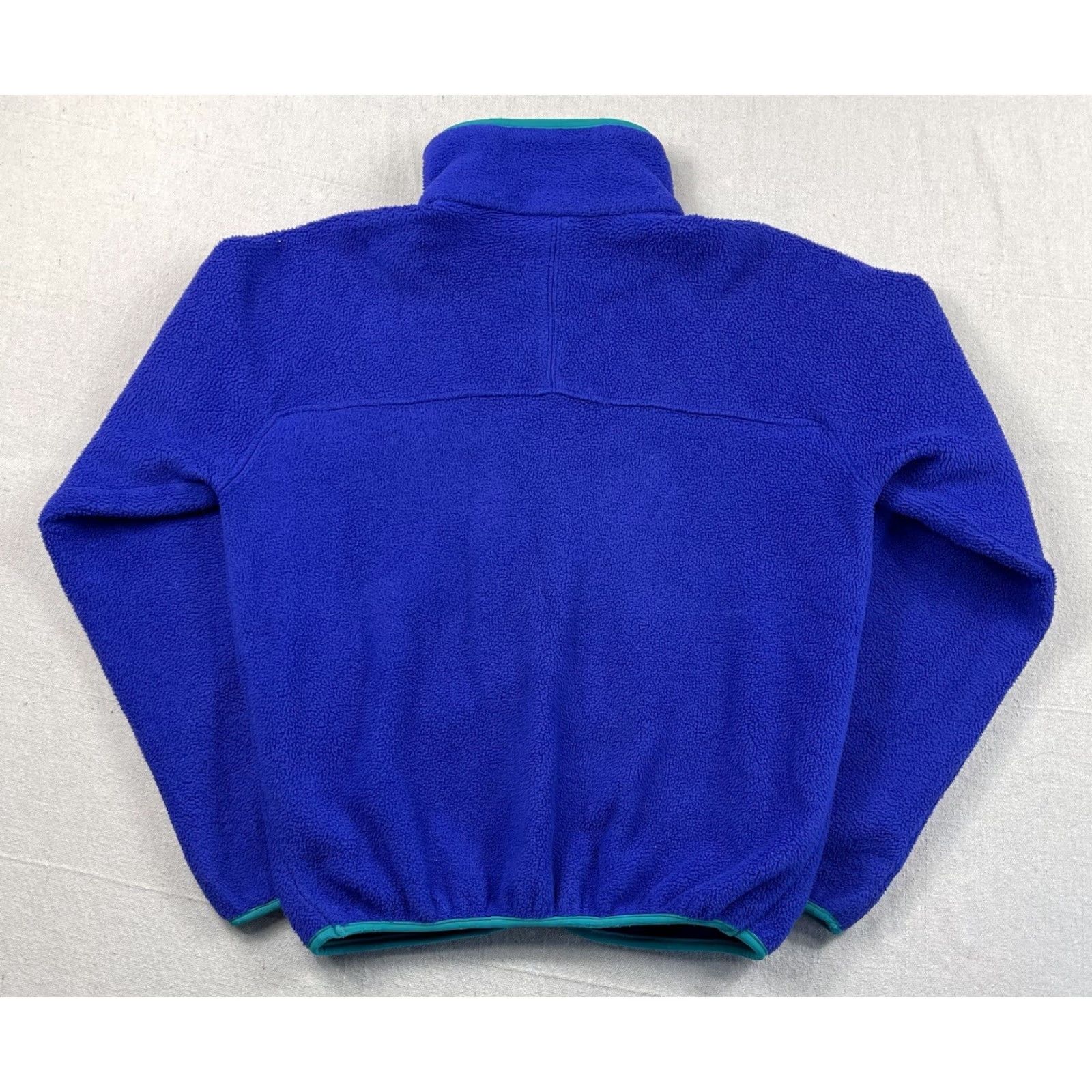 Vintage Vtg LL Bean Jacket 90s Sz M Women’s Fleece Full Zip Made In USA Pockets Gorpcore Blue Jacket Style Fleece Zipped Pockets Size M / US 6-8 / IT 42-44 - 4 Thumbnail