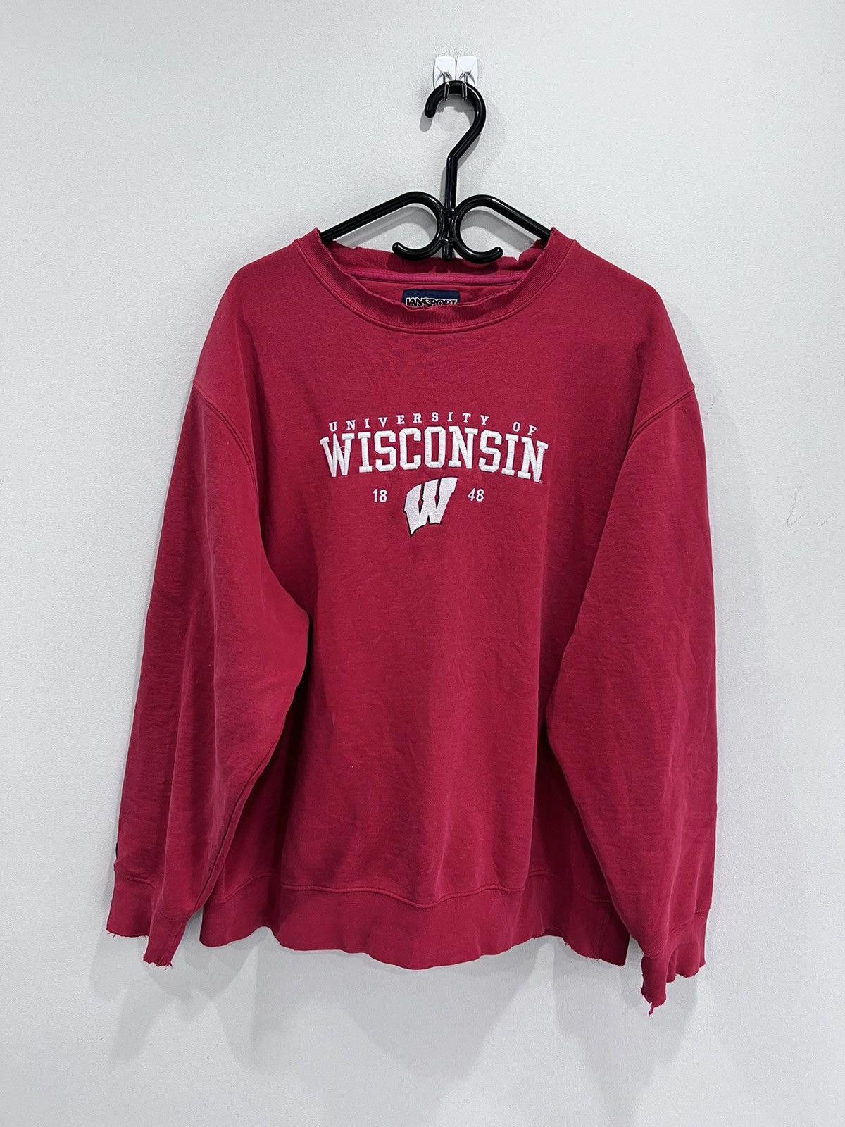 Vintage Vintage 90s Wisconsin Sweater crewneck Size US XL / EU 56 / 4 - 1 Thumbnail
