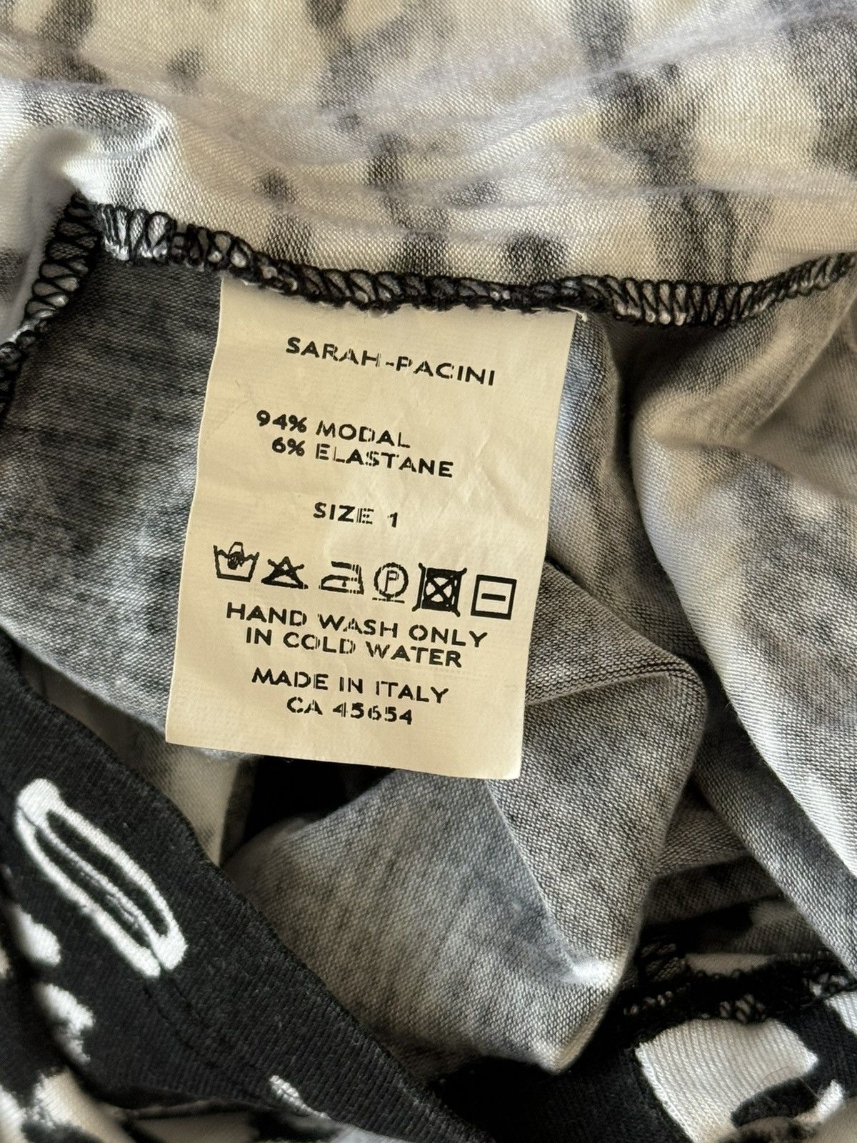 Sarah Pacini × Vintage Sarah Pacini 1size all printed top tee long sleeve Size S / US 4 / IT 40 - 9 Thumbnail