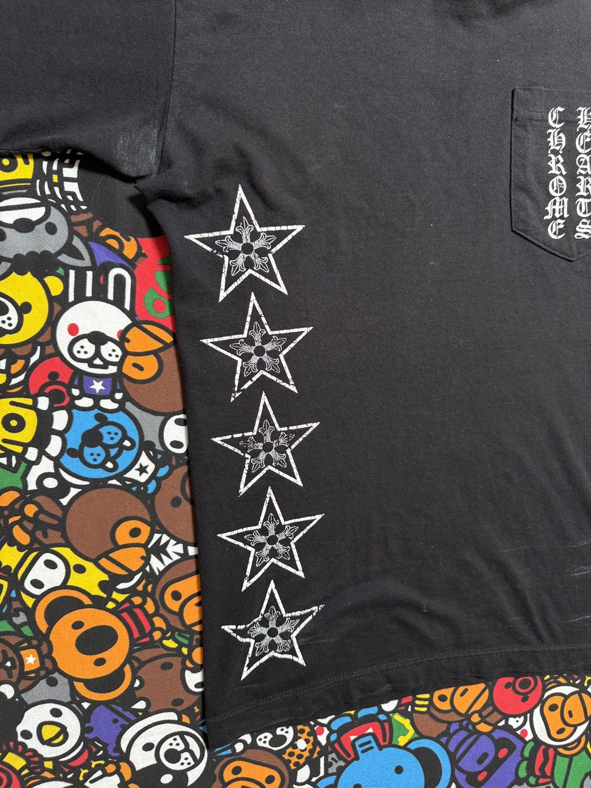 Chrome Hearts Chrome Hearts Vintage Black T Bar Logo Tee Size US S / EU 44-46 / 1 - 6 Thumbnail