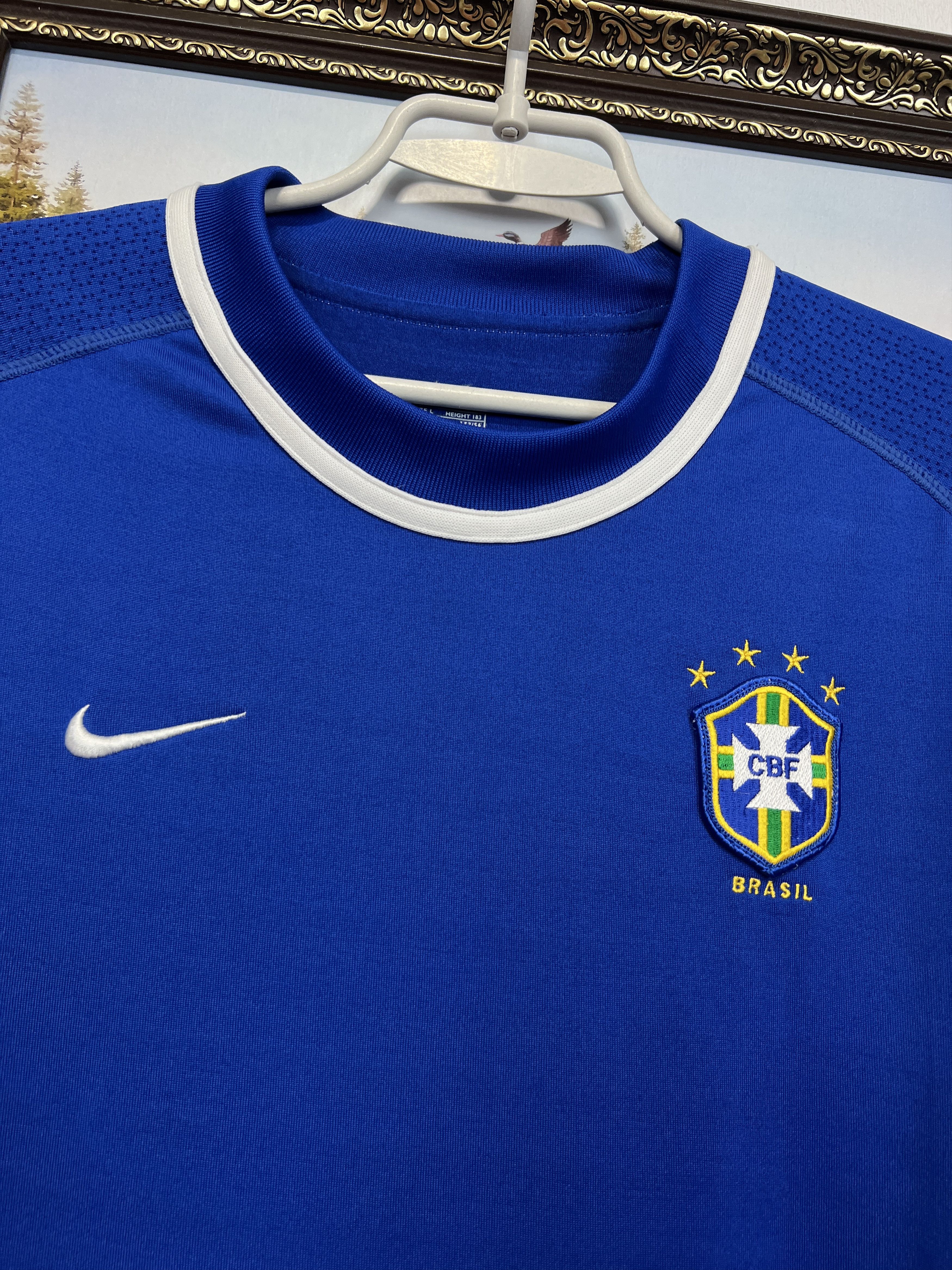 Nike Brazil Away football shirt Soccer Jersey Trikot National Size US L / EU 52-54 / 3 - 3 Thumbnail