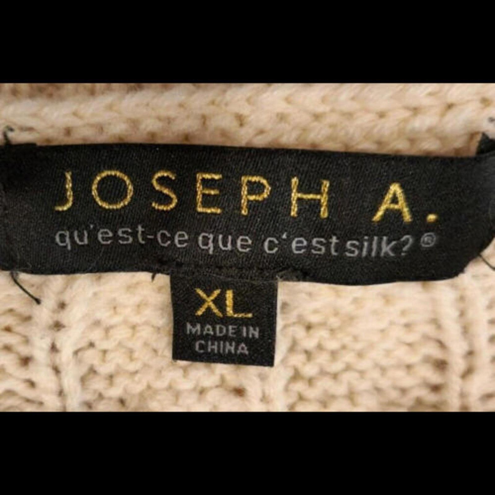 Other JOSEPH A Cream Boxy Cable & Rib Knit Pullover Sweater - XL Size XL / US 12-14 / IT 48-50 - 5 Thumbnail