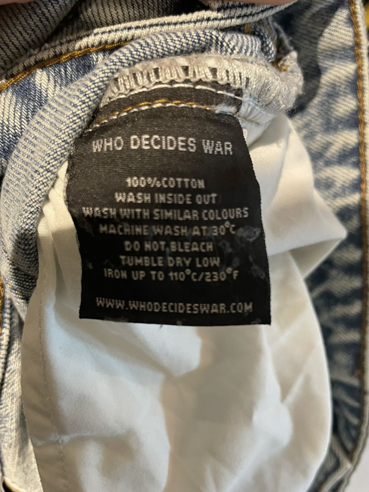 Who Decides War Who Decides War Jean Size US 38 / EU 54 - 3 Thumbnail