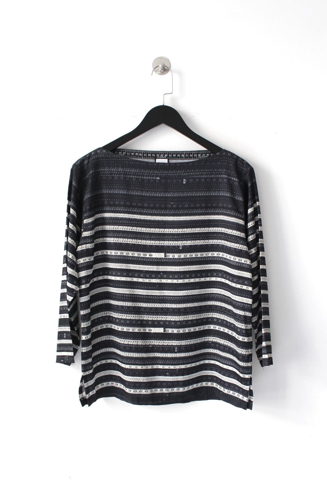 JEAN PAUL GAULTIER TAPE MEASURE PRINT TOP FOR SEPT PREMIÈRES