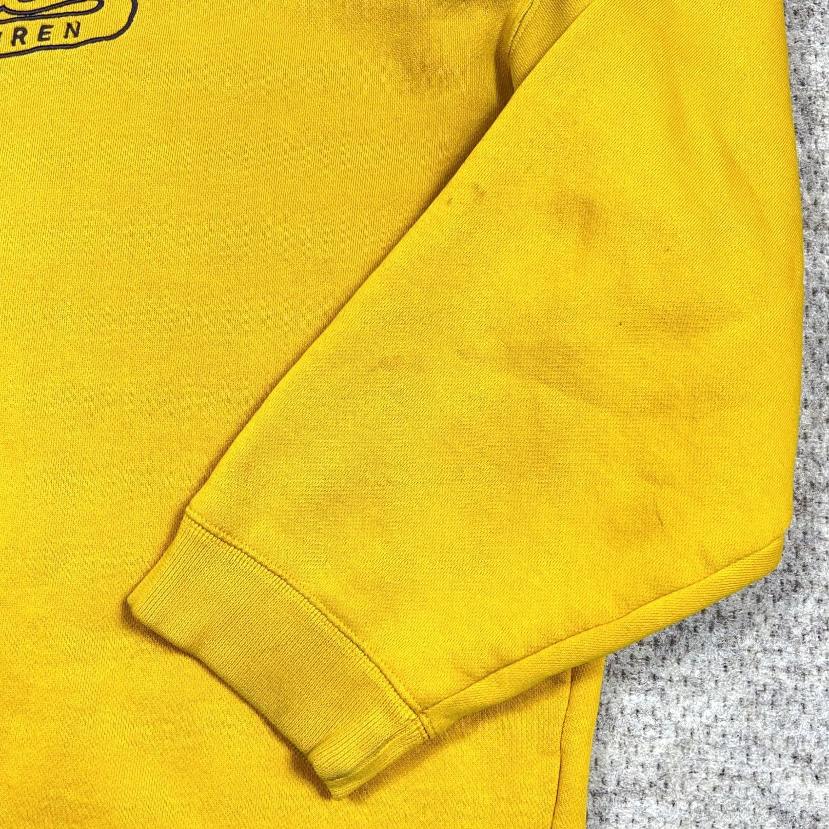 Chaps VINTAGE Chaps Ralph Lauren Sweatshirt Men 2XL Yellow Script 90s Grunge Pullover Crew Neck Long Sleeve Cardigan? Size US XXL / EU 58 / 5 - 3 Thumbnail