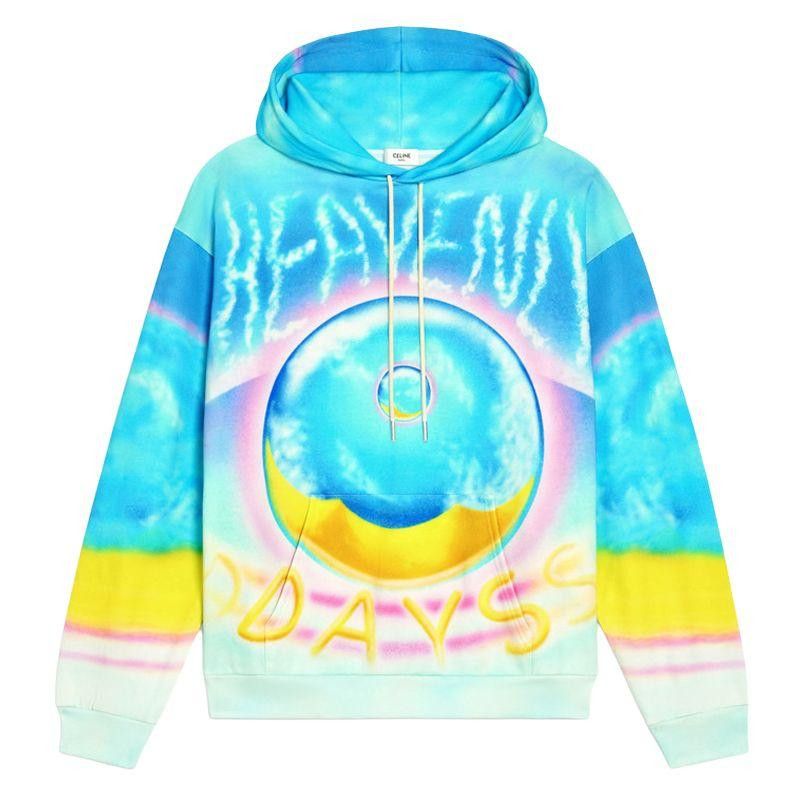 Celine o1bcso1str0925 2Y698468Q Loose Hoodie in Multicolor Size US L / EU 52-54 / 3 - 1 Preview