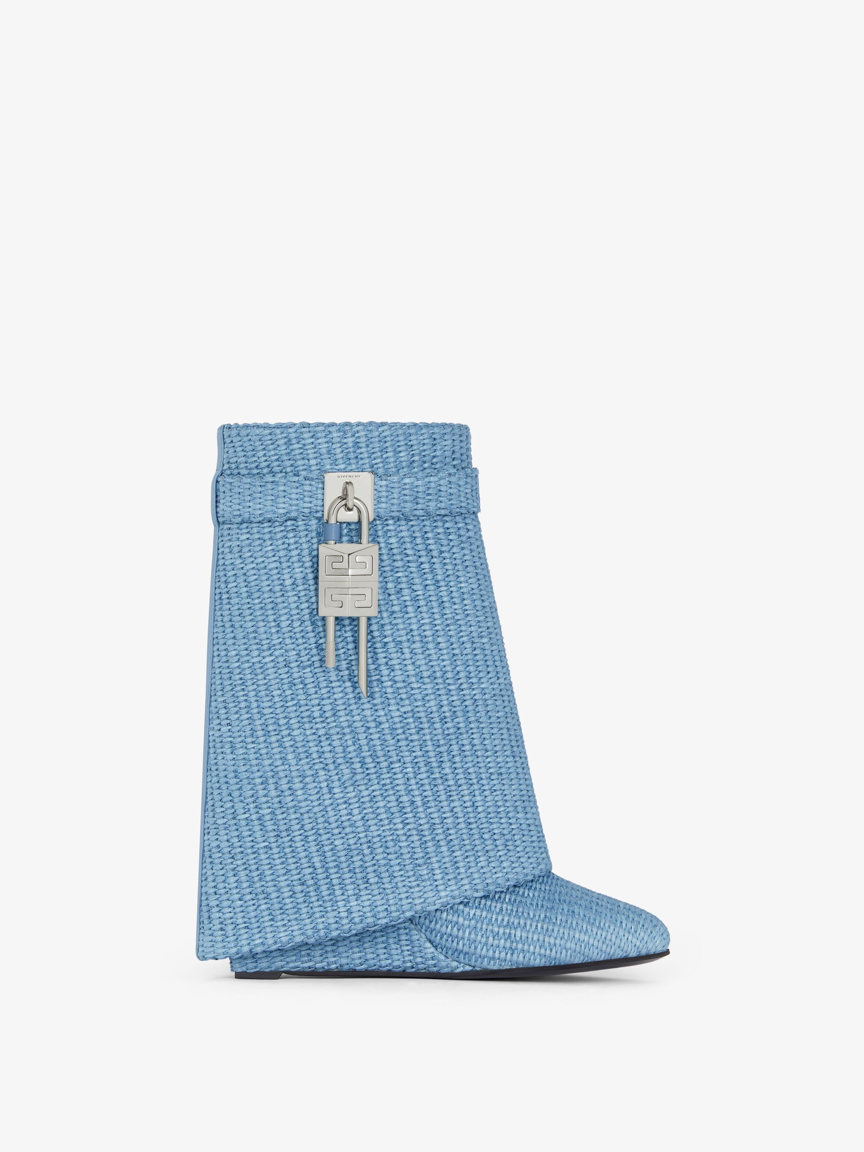 Givenchy o1srvl11e0525 Shark Lock Ankle Boots 90mm in Denim Blue Size US 11 / IT 41 - 1 Thumbnail