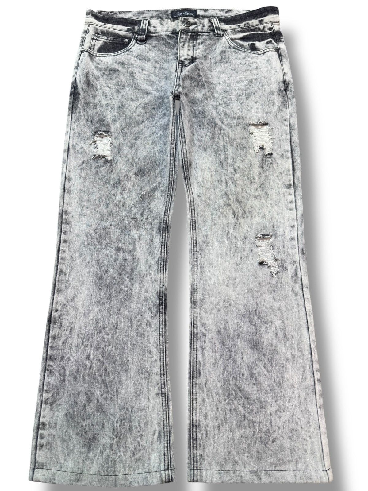 LOWBOX Vintage Lowbox Burnt Ashes Baggy Wide Leg Denim Size US 34 / EU 50 - 1 Thumbnail