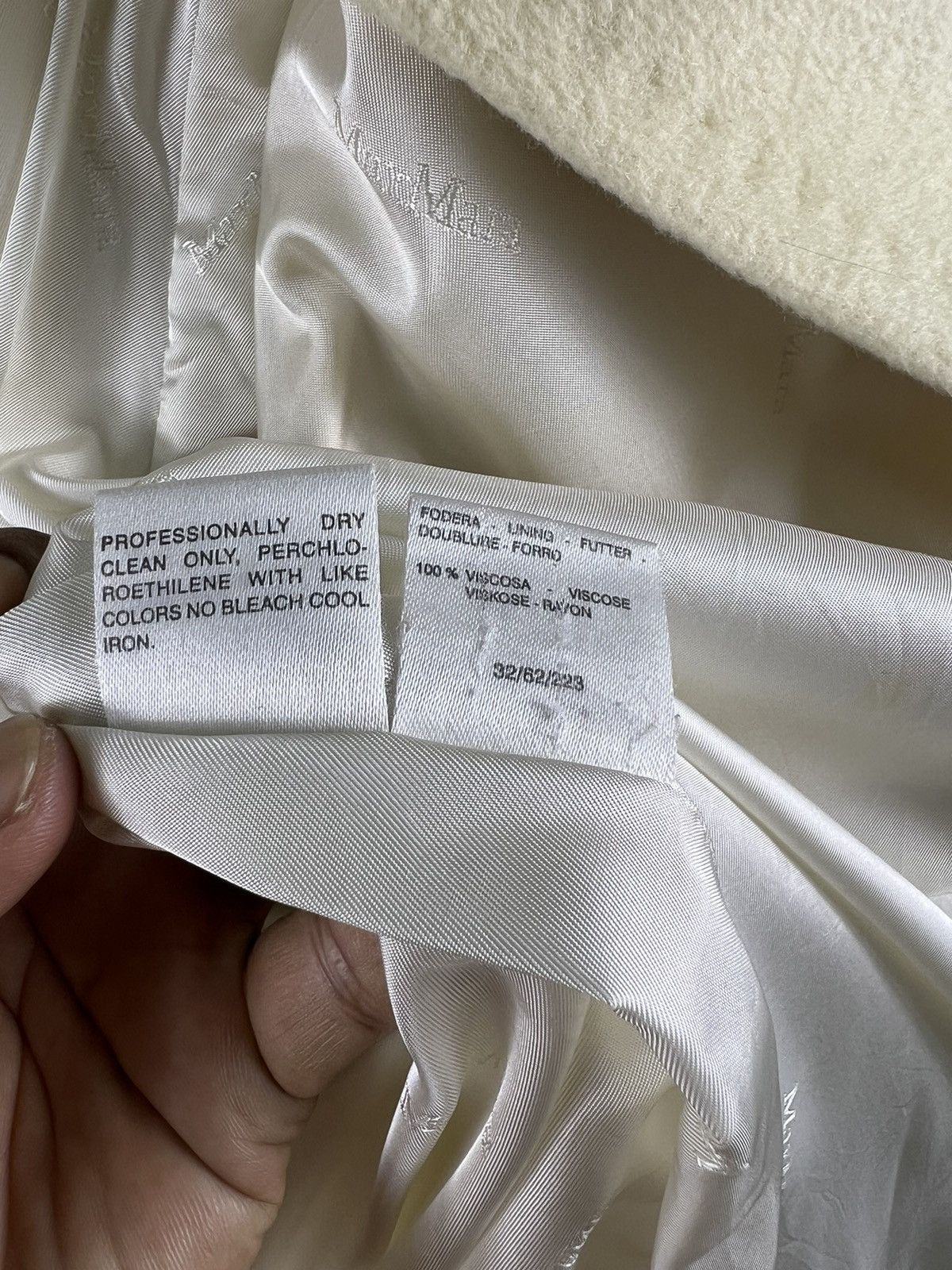 Max Mara × Weekend Max Mara 🔥 MAX MARA LUXURY CREAM WHITE OVER COAT🔥 Size L / US 10 / IT 46 - 12 Thumbnail