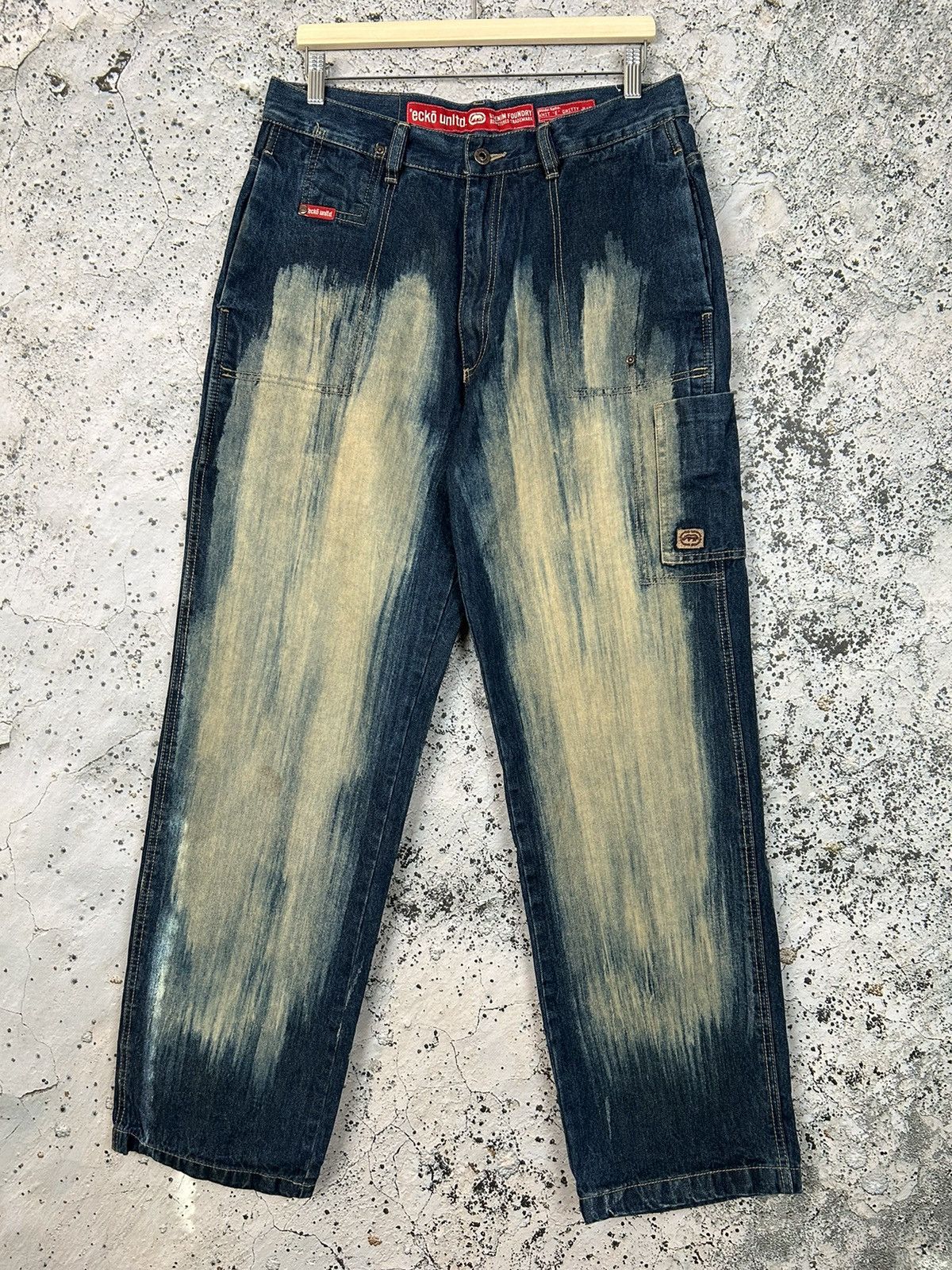 Ecko Unltd. Vintage Ecko Unltd Baggy Denim Jeans Wide Legs Rap Drill Y2K Size US 32 / EU 48 - 1 Thumbnail