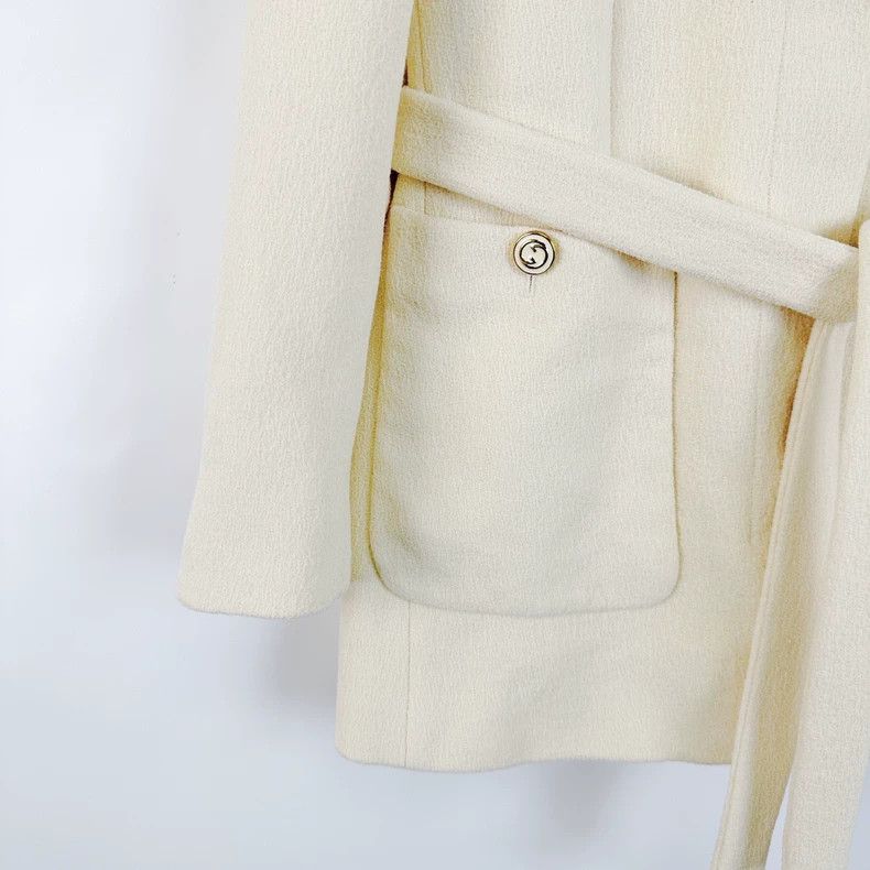 Gucci Gucci Beige wool single-breasted waist suit Size M / US 6-8 / IT 42-44 - 4 Thumbnail