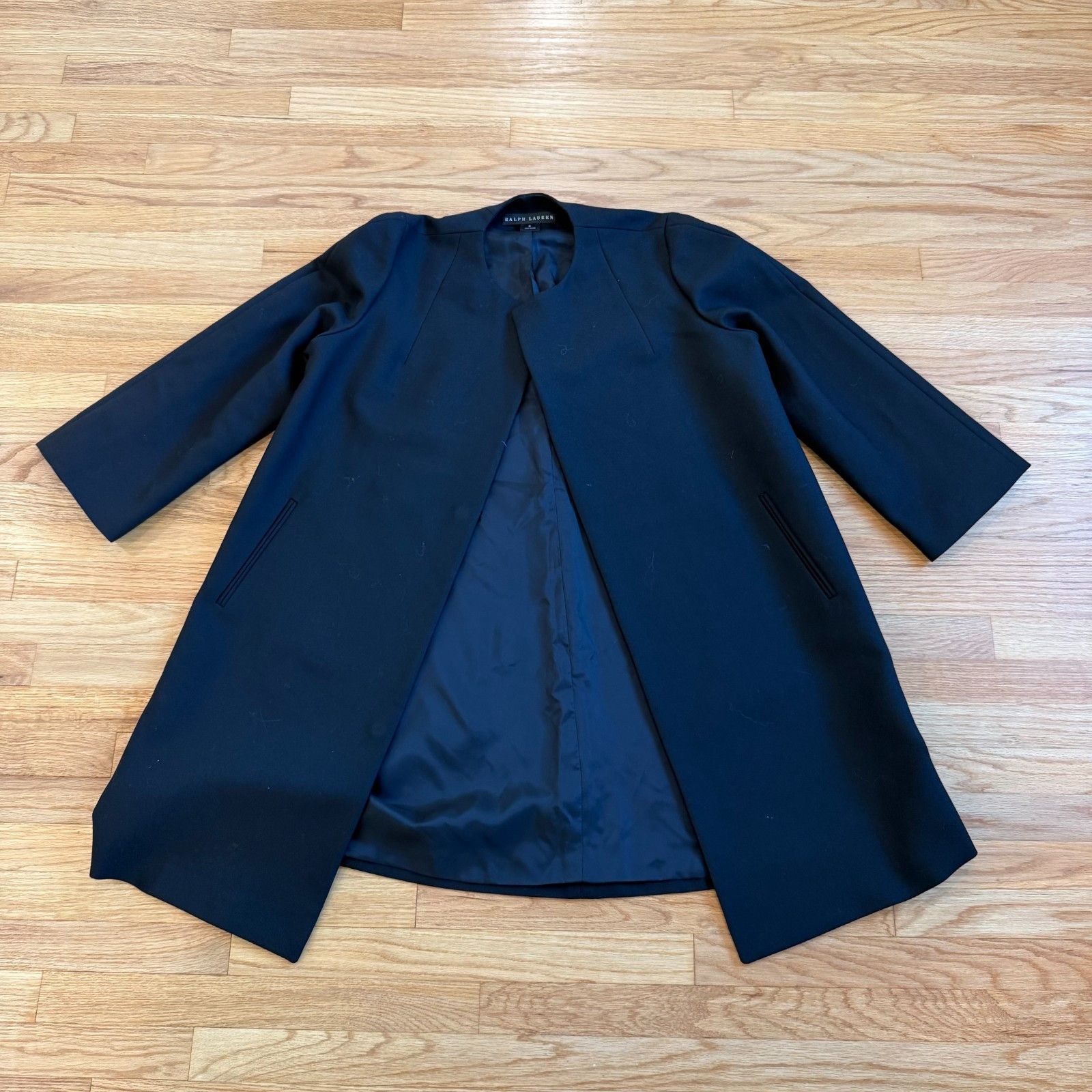 Ralph Lauren Black Label Ralph Lauren Black Label Wool Magnetic Collarless Overcoat Size M / US 6-8 / IT 42-44 - 7 Thumbnail
