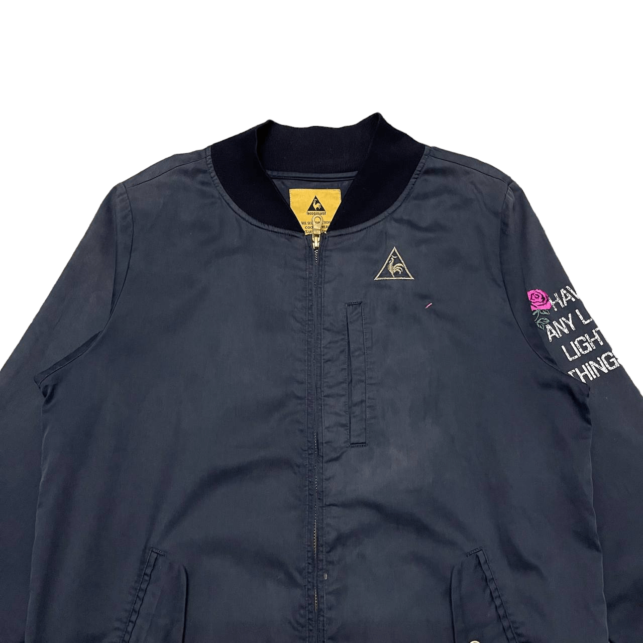 Le Coq Sportif Vintage Le Coq Sportif Embroidery Floral Sweater Jacket Size L / US 10 / IT 46 - 5 Thumbnail