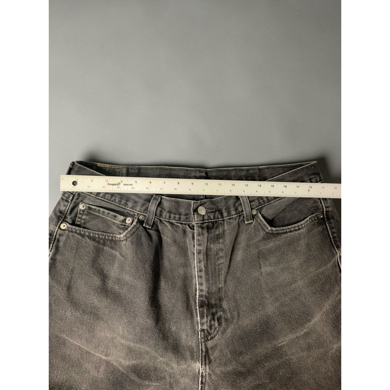 Levi's Levis 505 Jeans Mens 40x32 Black Straight Leg Denim Pants Size US 40 / EU 56 - 3 Thumbnail