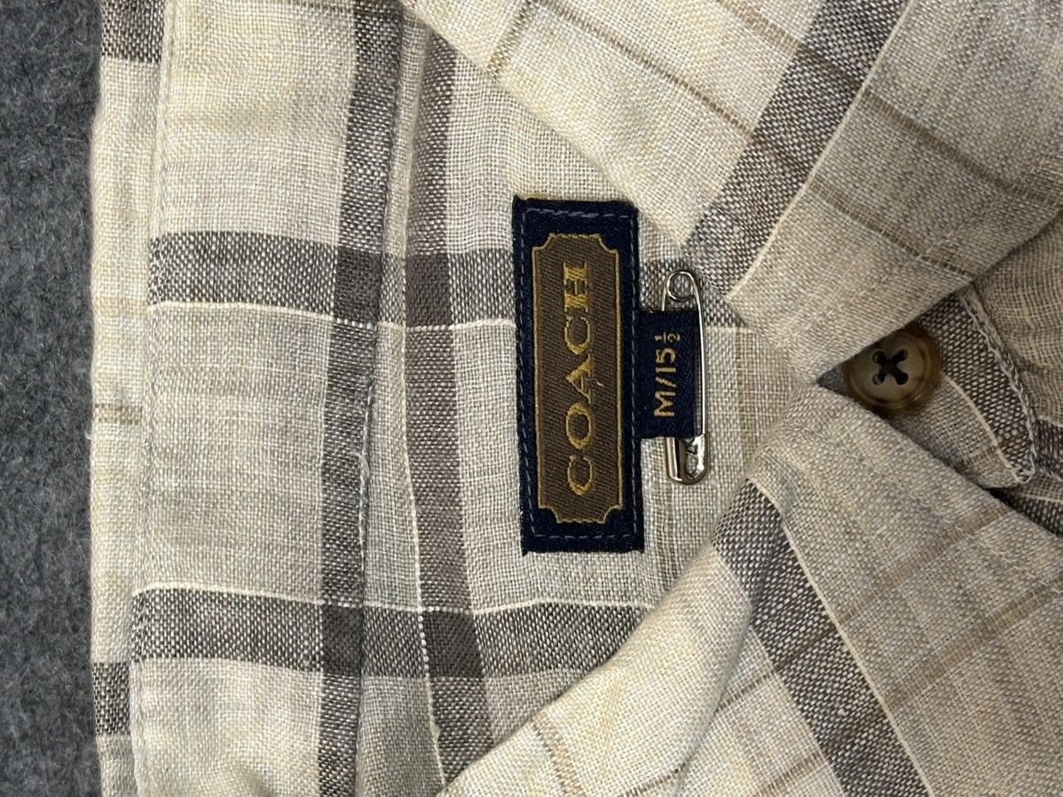 Coach Coach checkered long-sleeve button-down shirt. Size US M / EU 48-50 / 2 - 7 Thumbnail