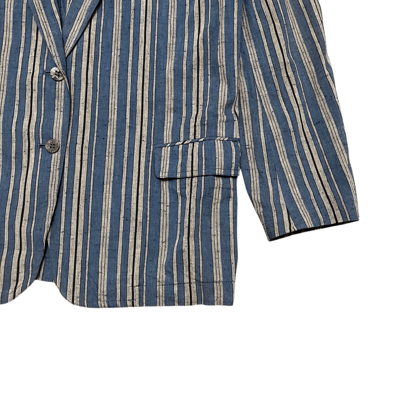 Issey Miyake Vintage Issey Sport Striped Blazer Jacket Size US S / EU 44-46 / 1 - 4 Thumbnail