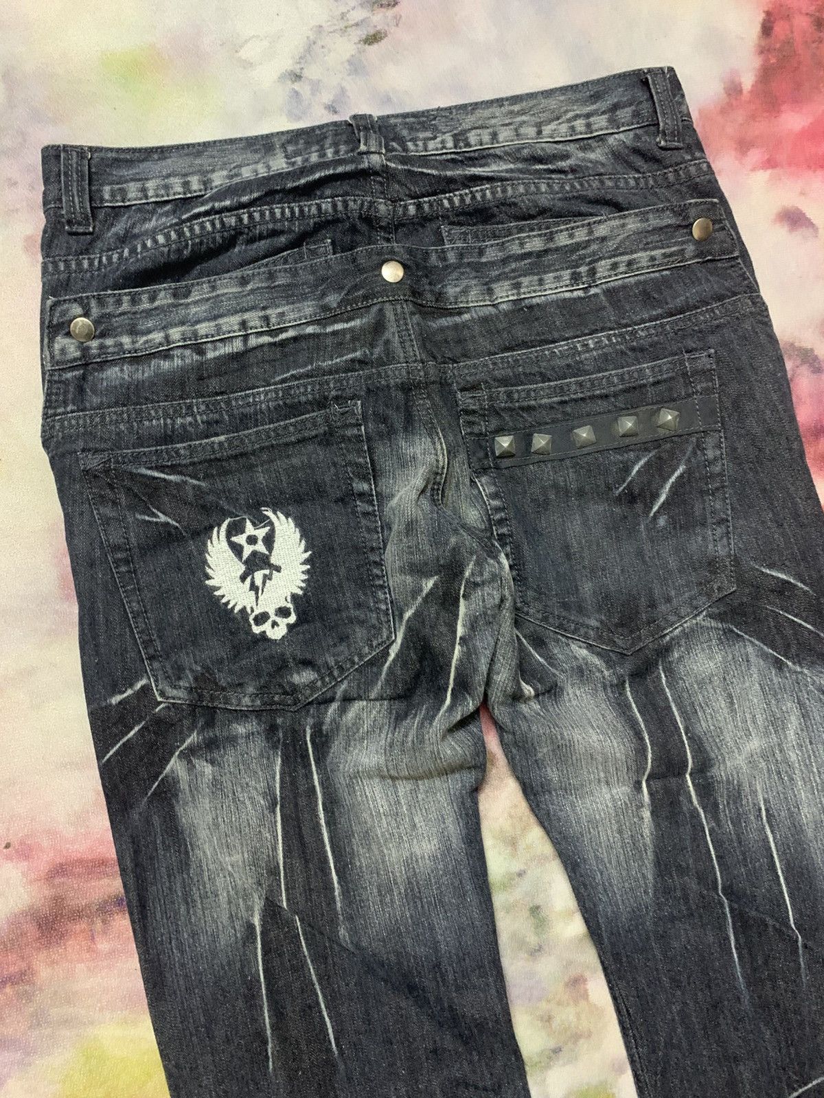 Japanese Brand Double Waist Japan Brand Rain Denim Share Spirit PPFM LGB Size US 34 / EU 50 - 9 Thumbnail
