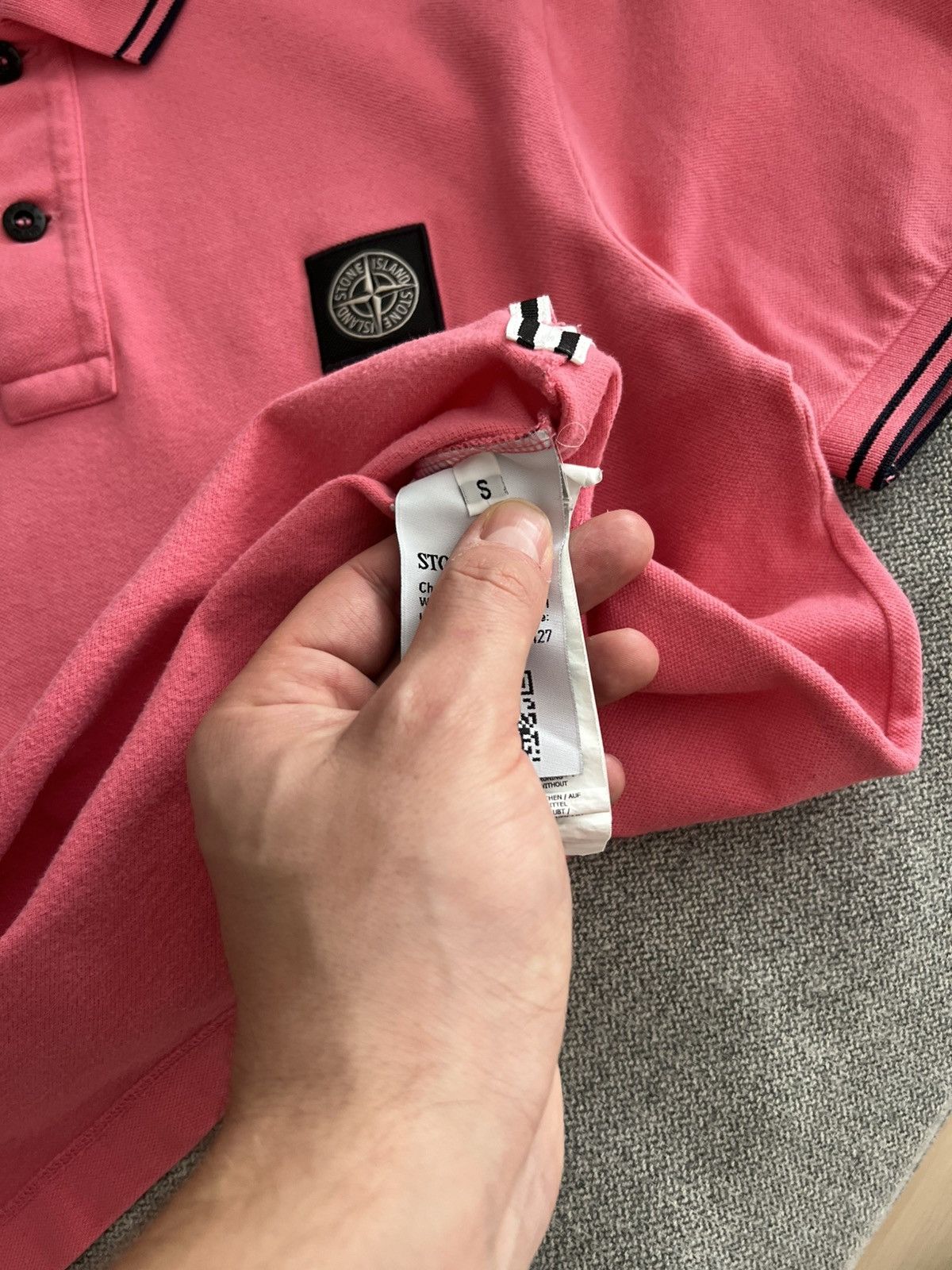 Stone Island Stone Island Pink Polo Shirt Size US S / EU 44-46 / 1 - 9 Thumbnail