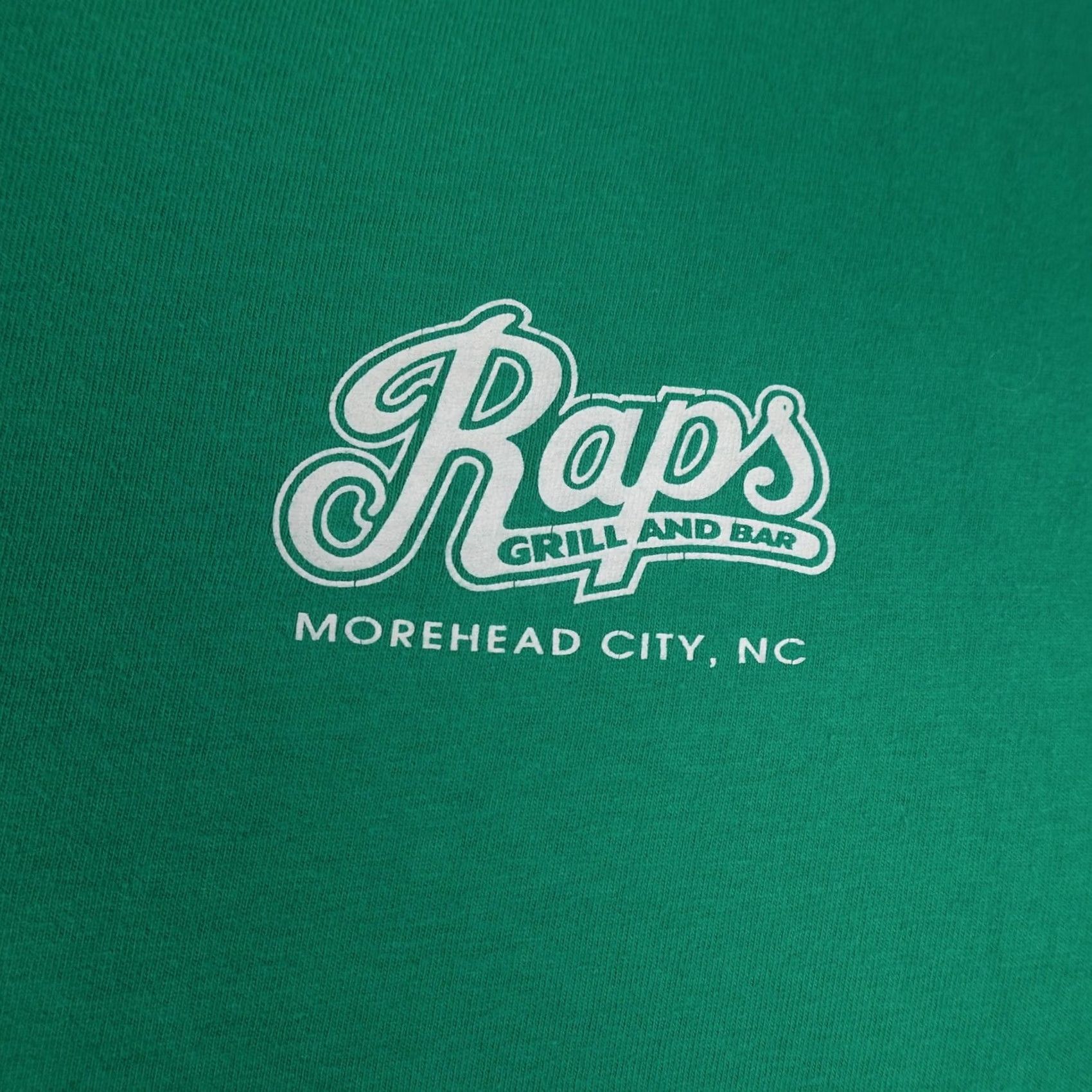 Hanes Vintage Hanes Raps Grill Bar Shirt Mens XL Green Rapscallions Graphic Tee 90s Size US XL / EU 56 / 4 - 6 Thumbnail
