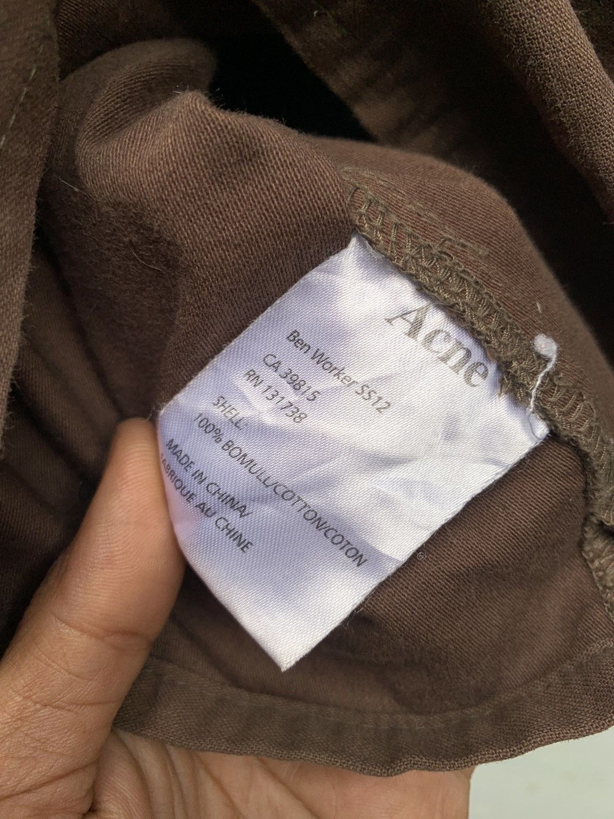 Acne Studios Acne studios ben worker ss12 heavy cotton work shirt Size US M / EU 48-50 / 2 - 8 Thumbnail