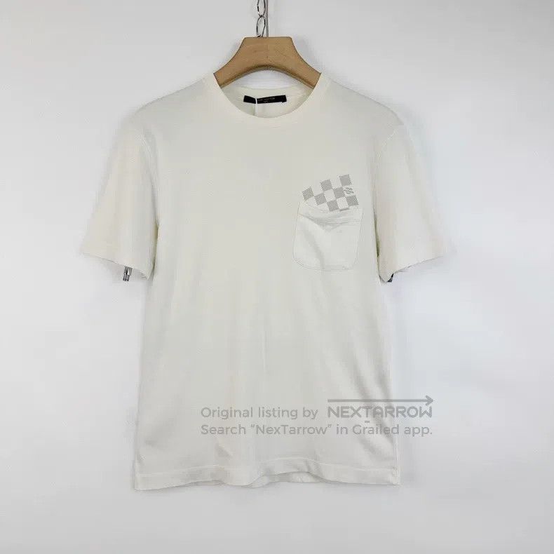 Louis Vuitton Louis Vuitton White chest pocket checkerboard logo short s Size US XS / EU 42 / 0 - 1 Thumbnail