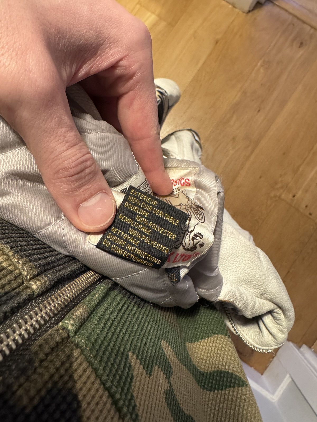 Avirex × Palace Palace x Avirex No Snakes Leather Jacket - White Size US XL / EU 56 / 4 - 9 Thumbnail