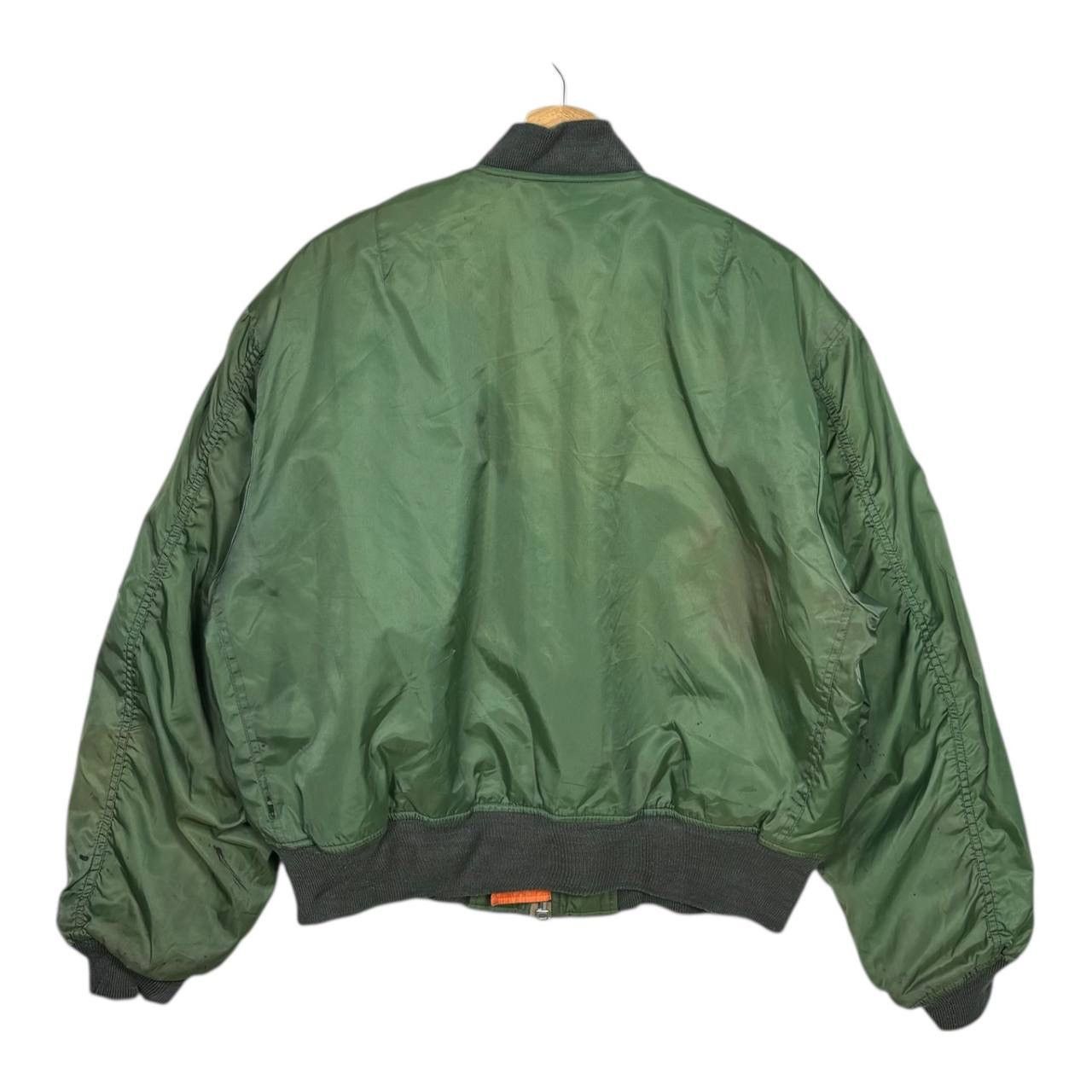 Japanese Brand C-BOY Vintage MA-1 Bomber Jacket Saga Green Flight Jacket Size US L / EU 52-54 / 3 - 2 Thumbnail