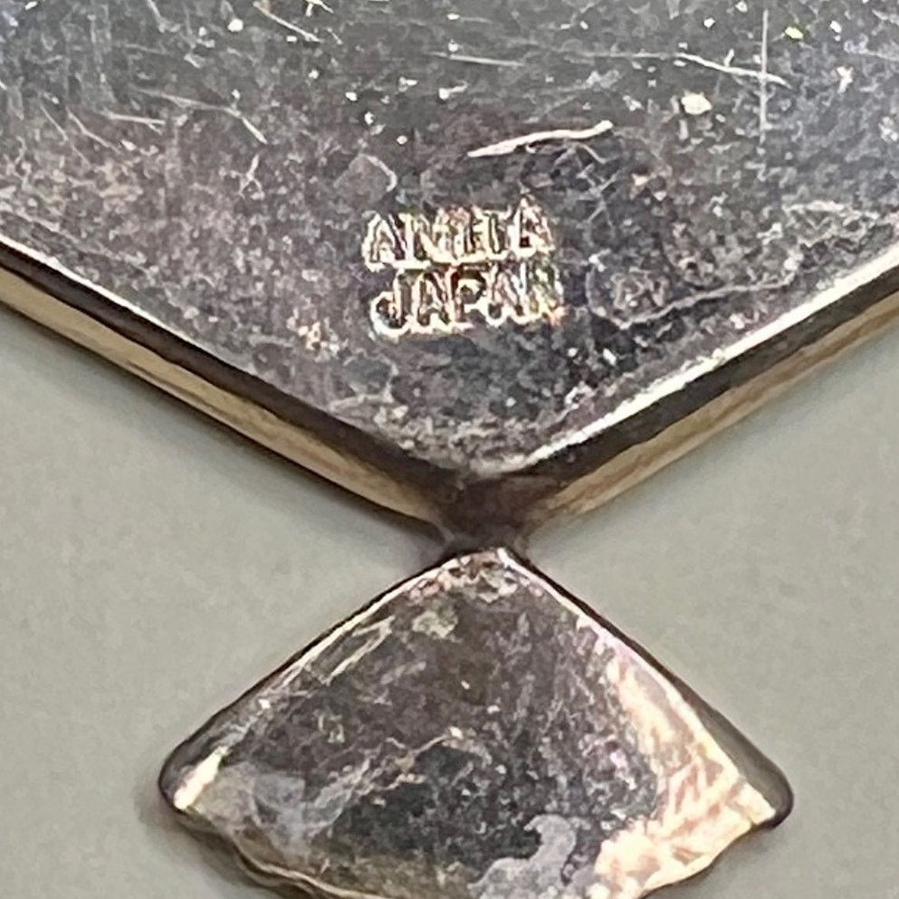 & Other Stories Amita Japan Black Gold Fuji Village Fan Brooch Pin Size ONE SIZE - 6 Thumbnail