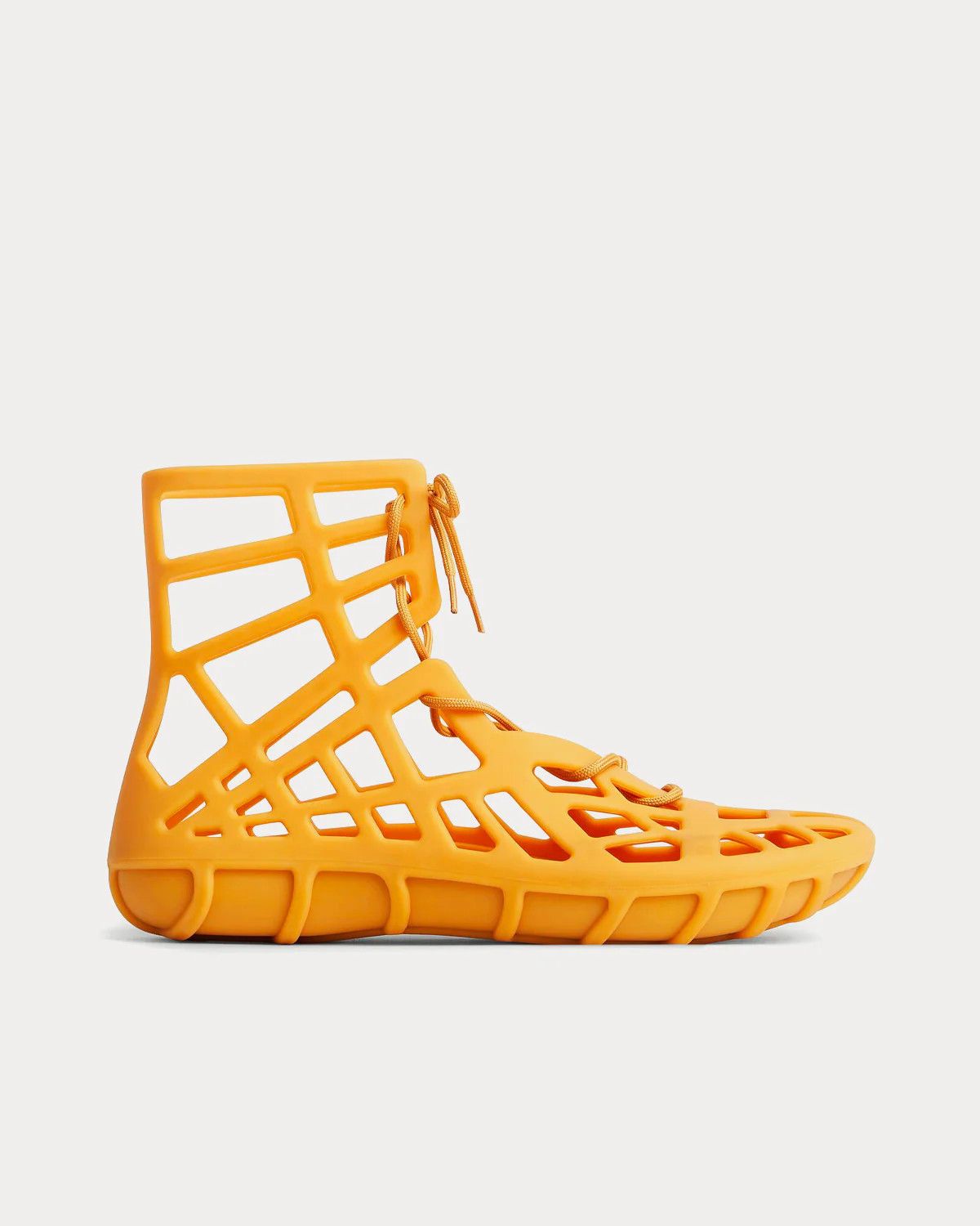 Bottega Veneta o1s1rm0126 Atlas Lace-Up Sandals in Orange Size US 10 / EU 43 - 1 Thumbnail
